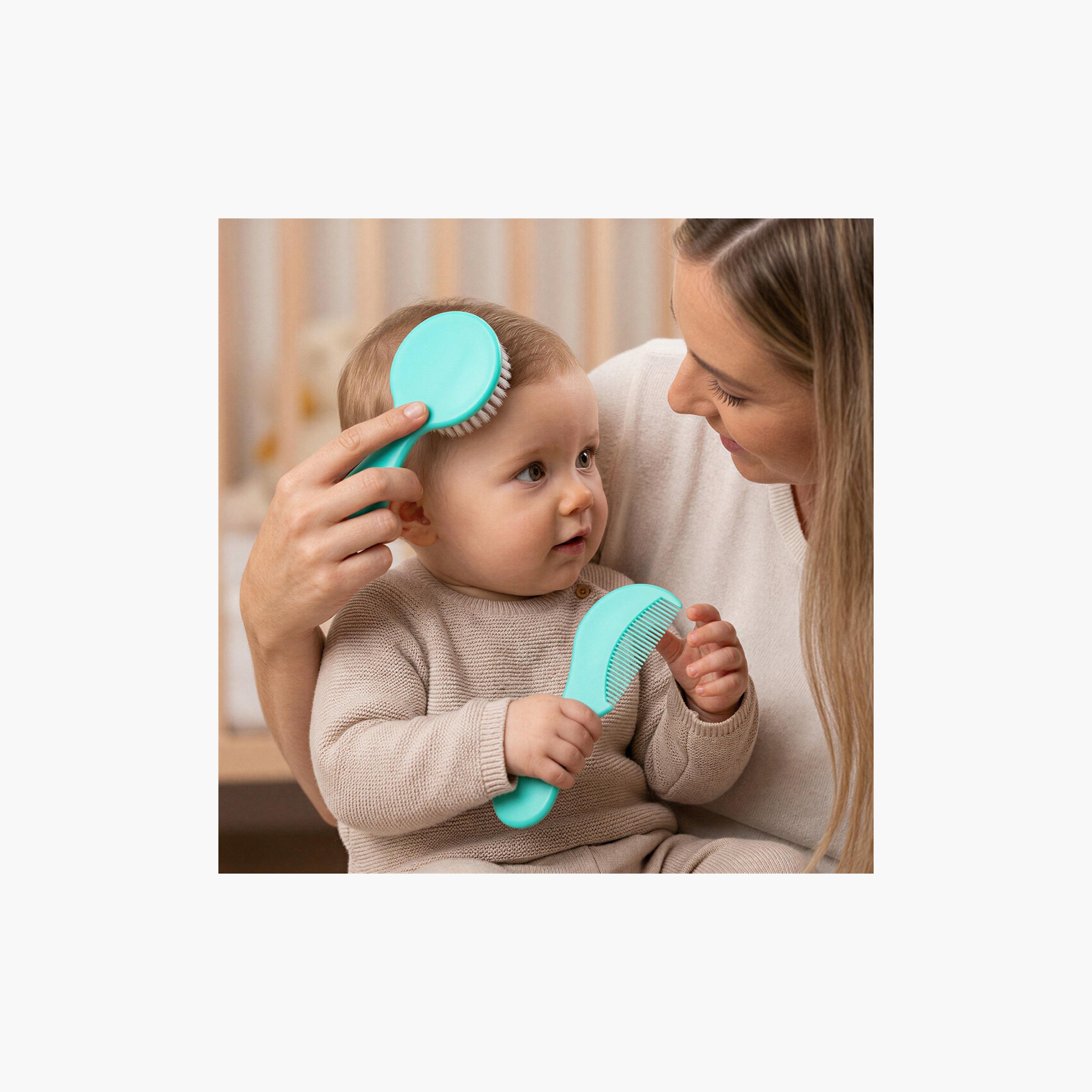 طقم فرشاة ومشط بلمسة ناعمة للأطفال من بلايجرو-baby-bathandcare-grooming-image-17