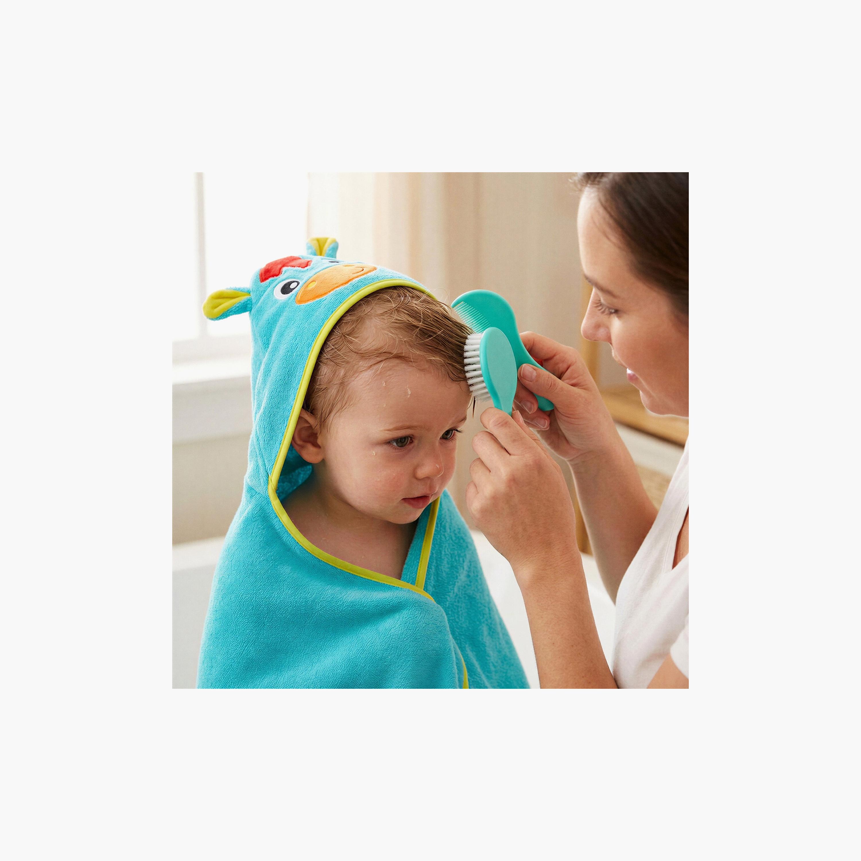 طقم فرشاة ومشط بلمسة ناعمة للأطفال من بلايجرو-baby-bathandcare-grooming-image-4