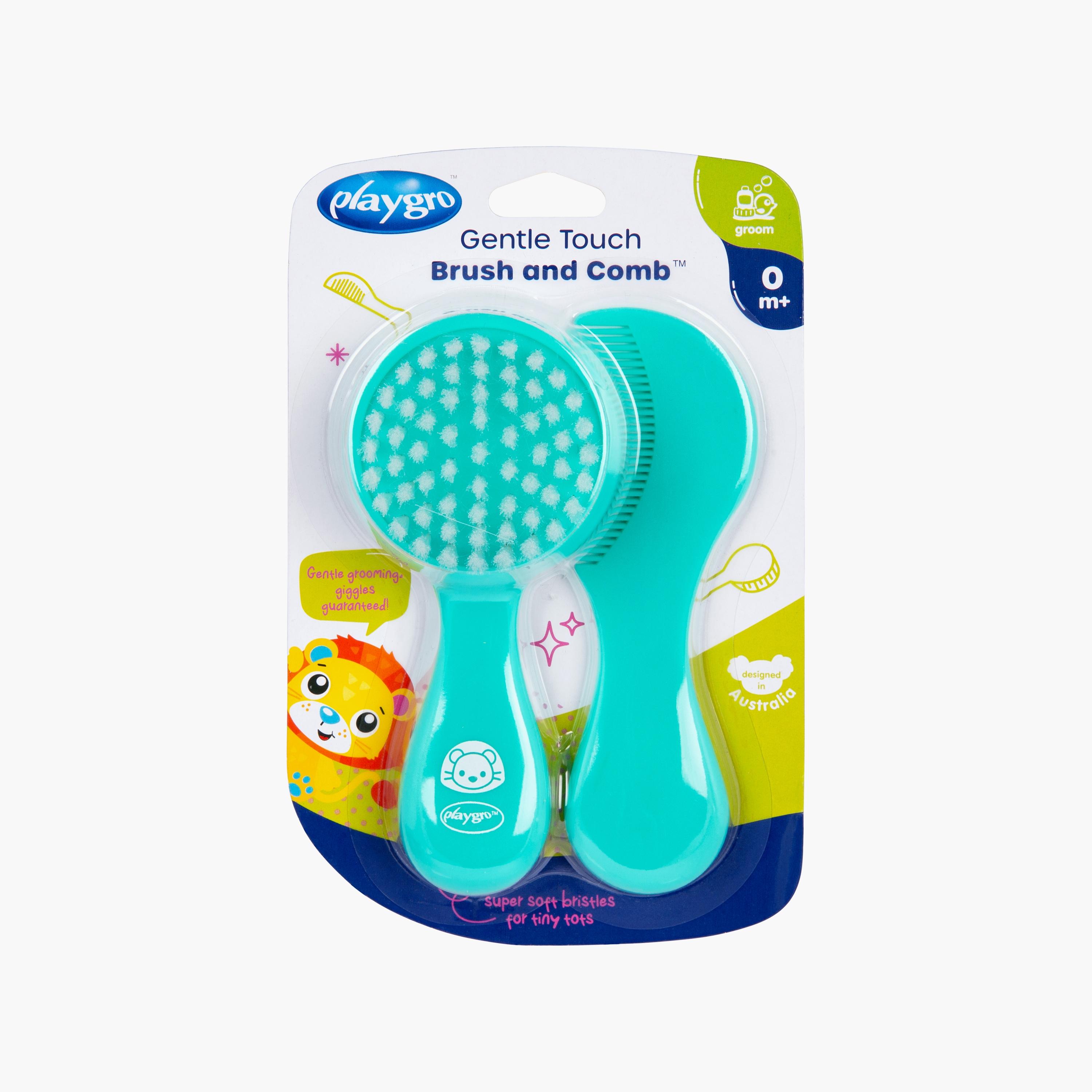 طقم فرشاة ومشط بلمسة ناعمة للأطفال من بلايجرو-baby-bathandcare-grooming-image-9