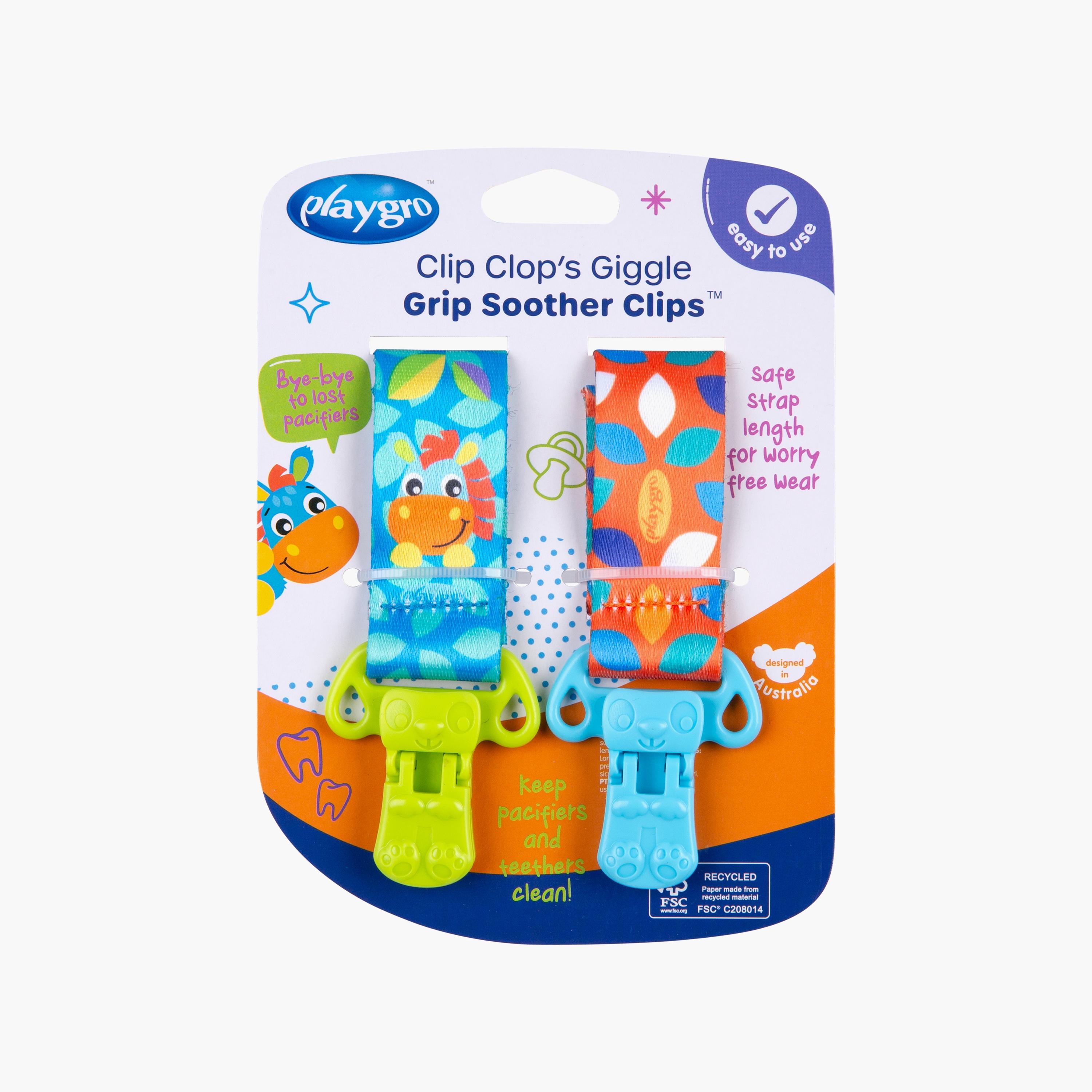 مشابك لهاية جيجل من كليب كلوب قطعتين من بلايجرو-baby-feeding-pacifiers-image-9