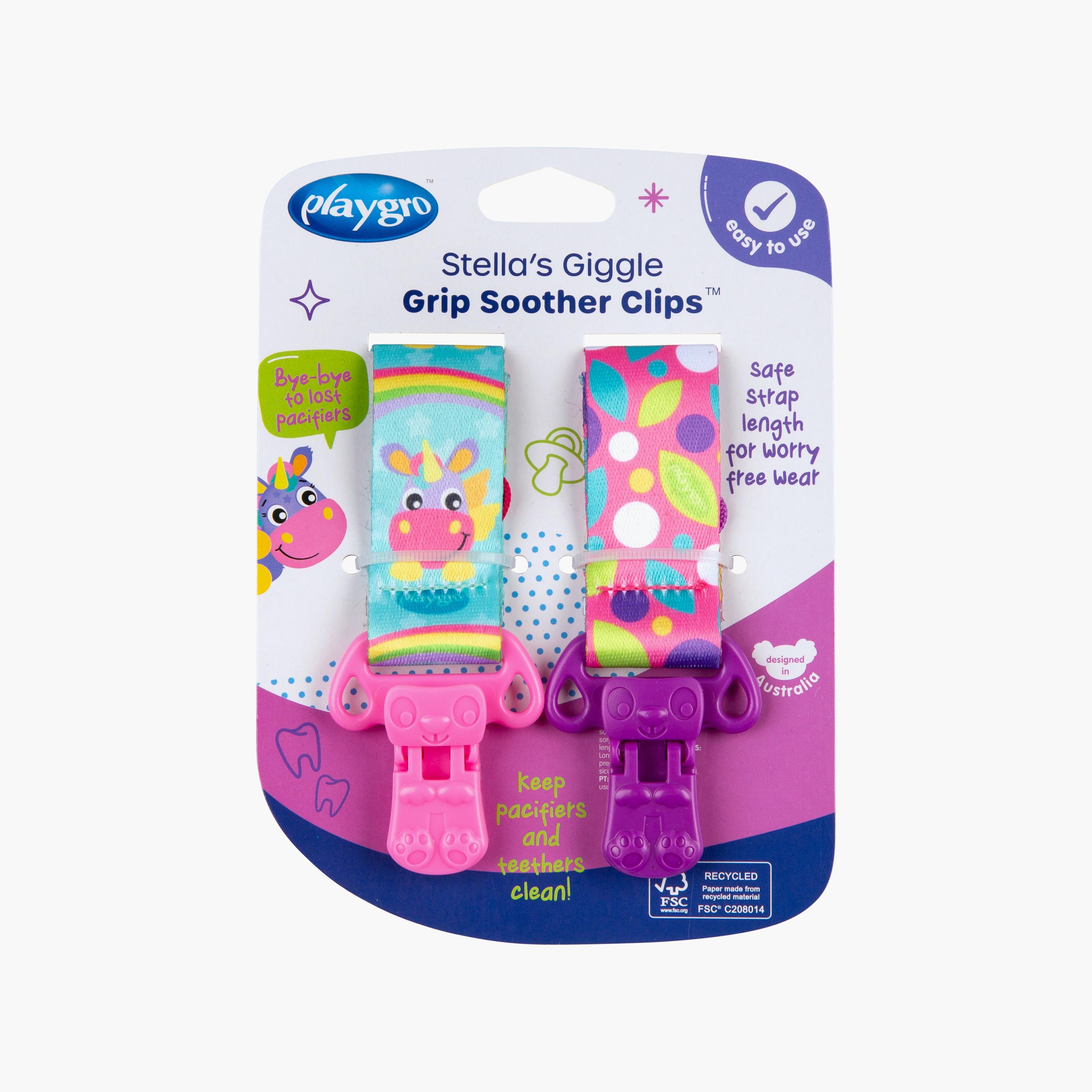مشابك لهاية قطعتان بتصميم ستيلاز جيجل جريب من بلايجرو-baby-feeding-pacifiers-image-13