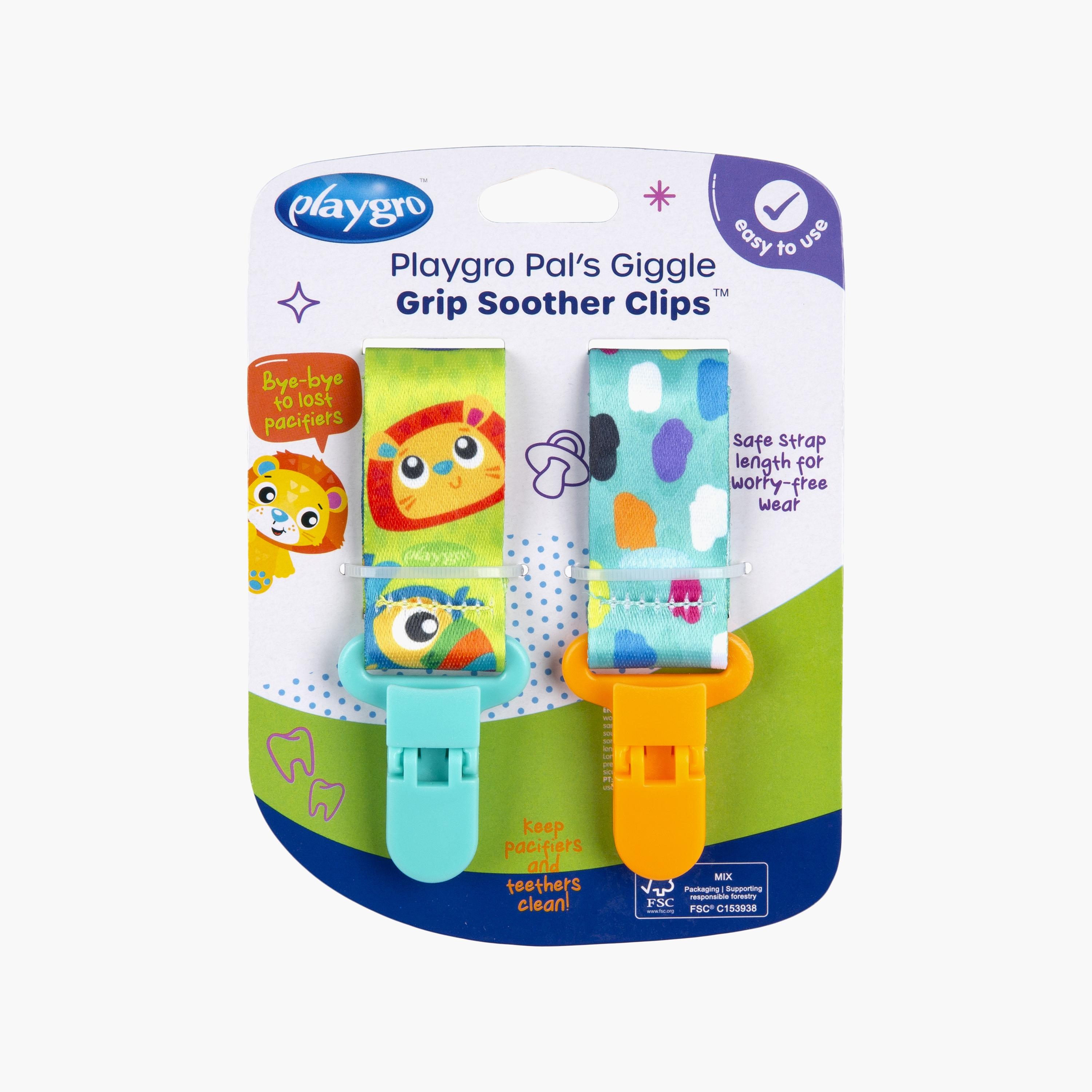 مشابك لهاية جيجل جريب بالز قطعتين من بلايجرو-baby-feeding-pacifiers-image-10