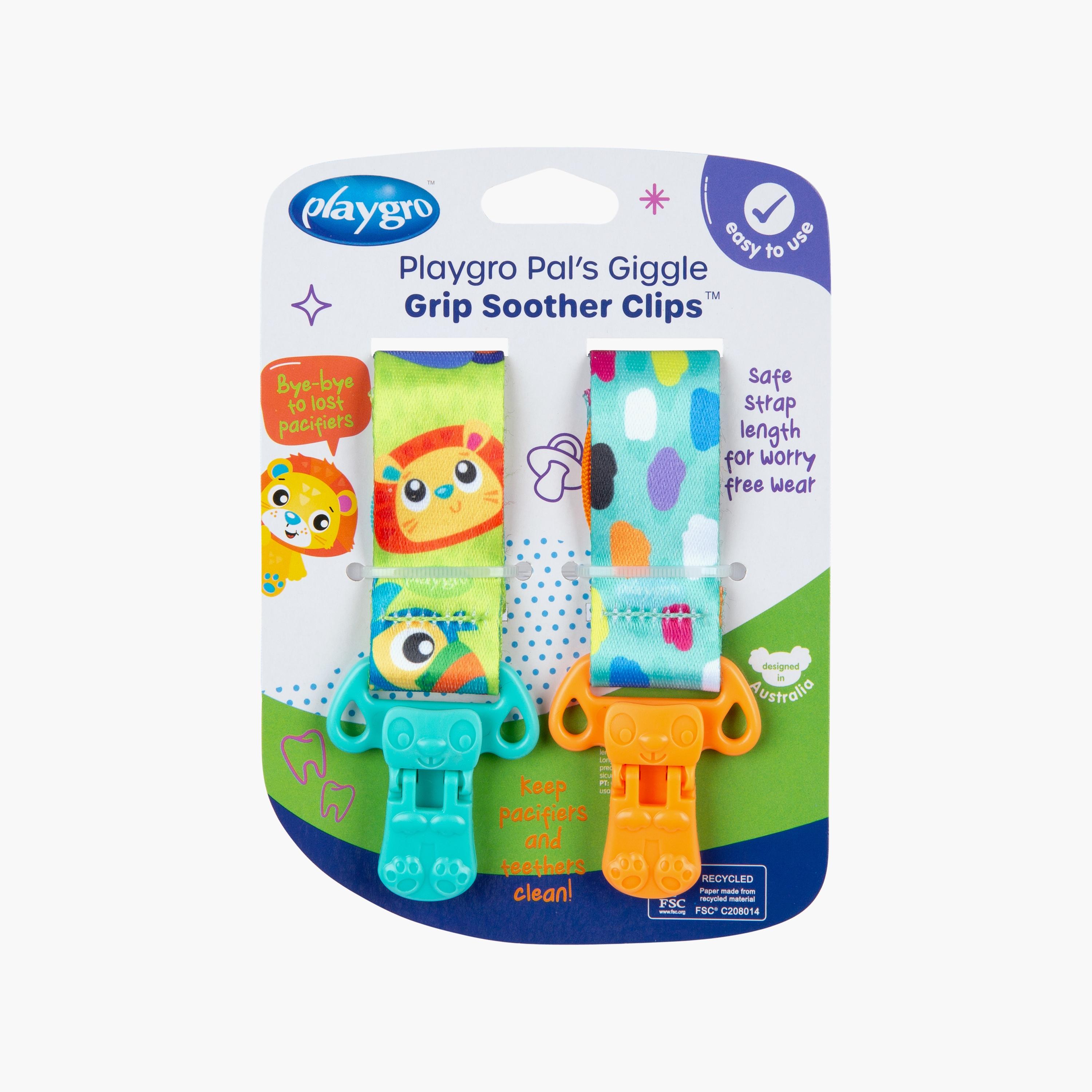 مشابك لهاية جيجل جريب بالز قطعتين من بلايجرو-baby-feeding-pacifiers-image-11