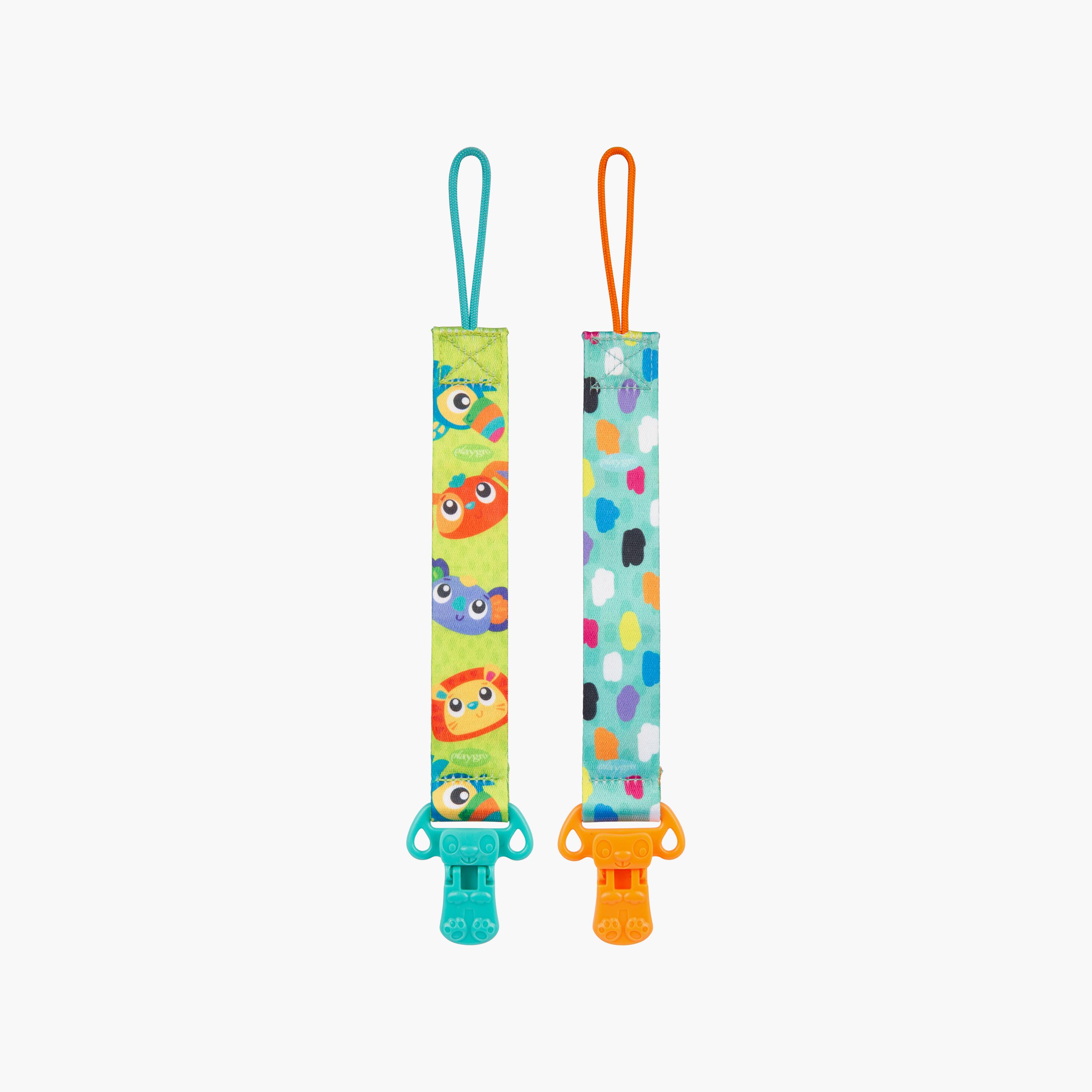مشابك لهاية جيجل جريب بالز قطعتين من بلايجرو-baby-feeding-pacifiers-image-12