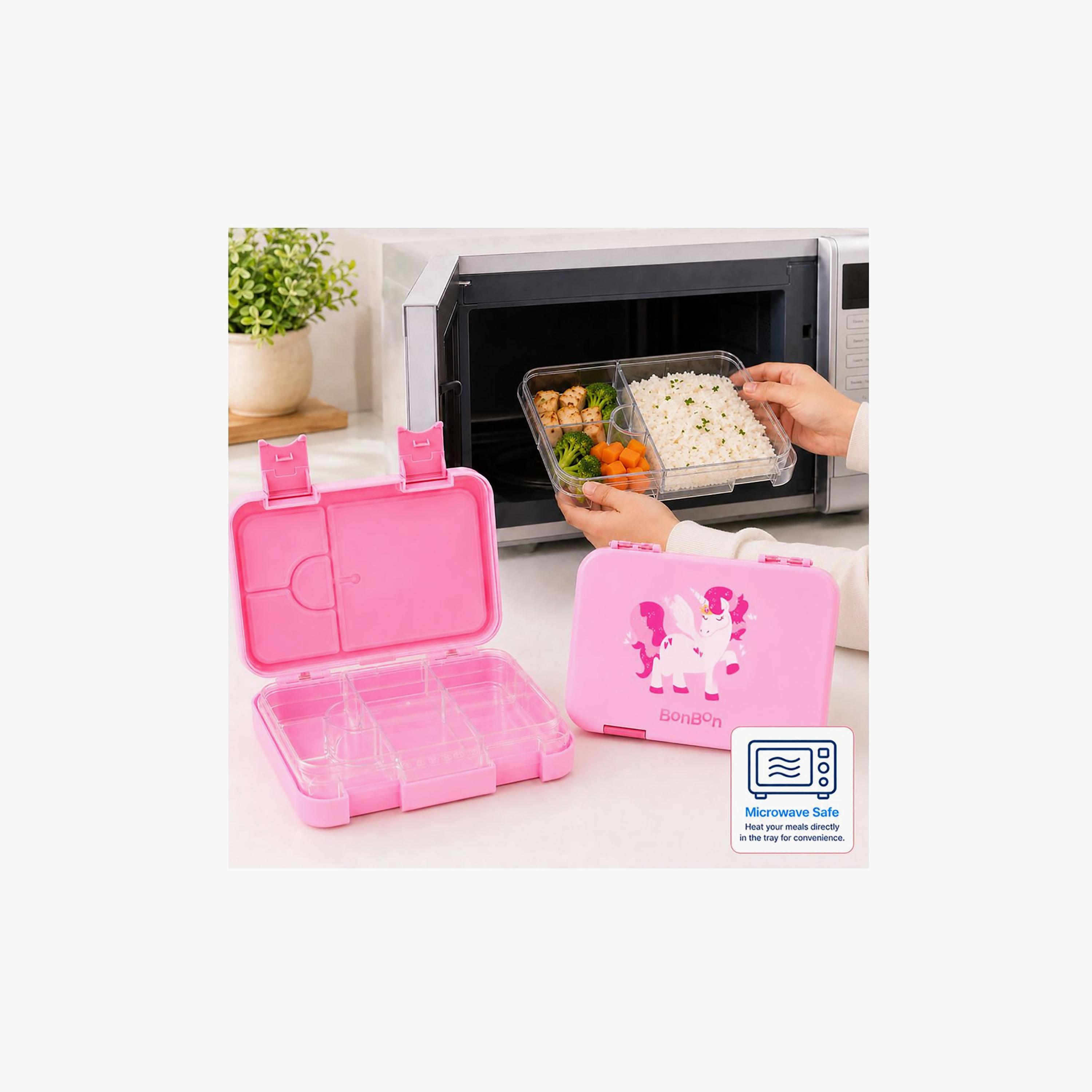 علبة تقسيم غداء للبنات قابلة للتحويل من بونبون سوان آمنة للميكروويف - 800 مل-school-lunchessentials-lunchboxes-image-10