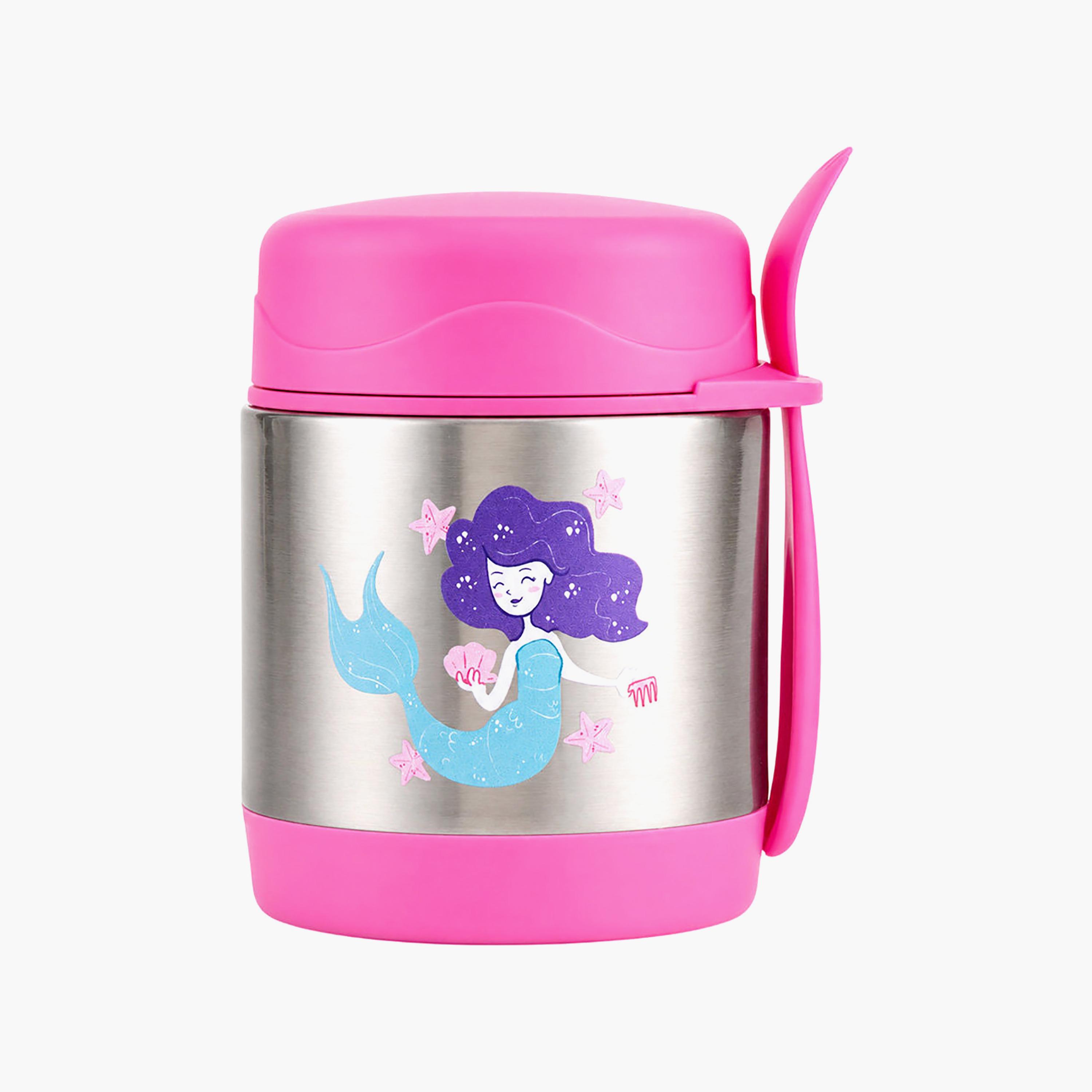 وعاء عزل حراري بونبون ميرميد مع شوكة-ملعقة للبنات - 300 مل-school-lunchessentials-lunchboxes-image-1