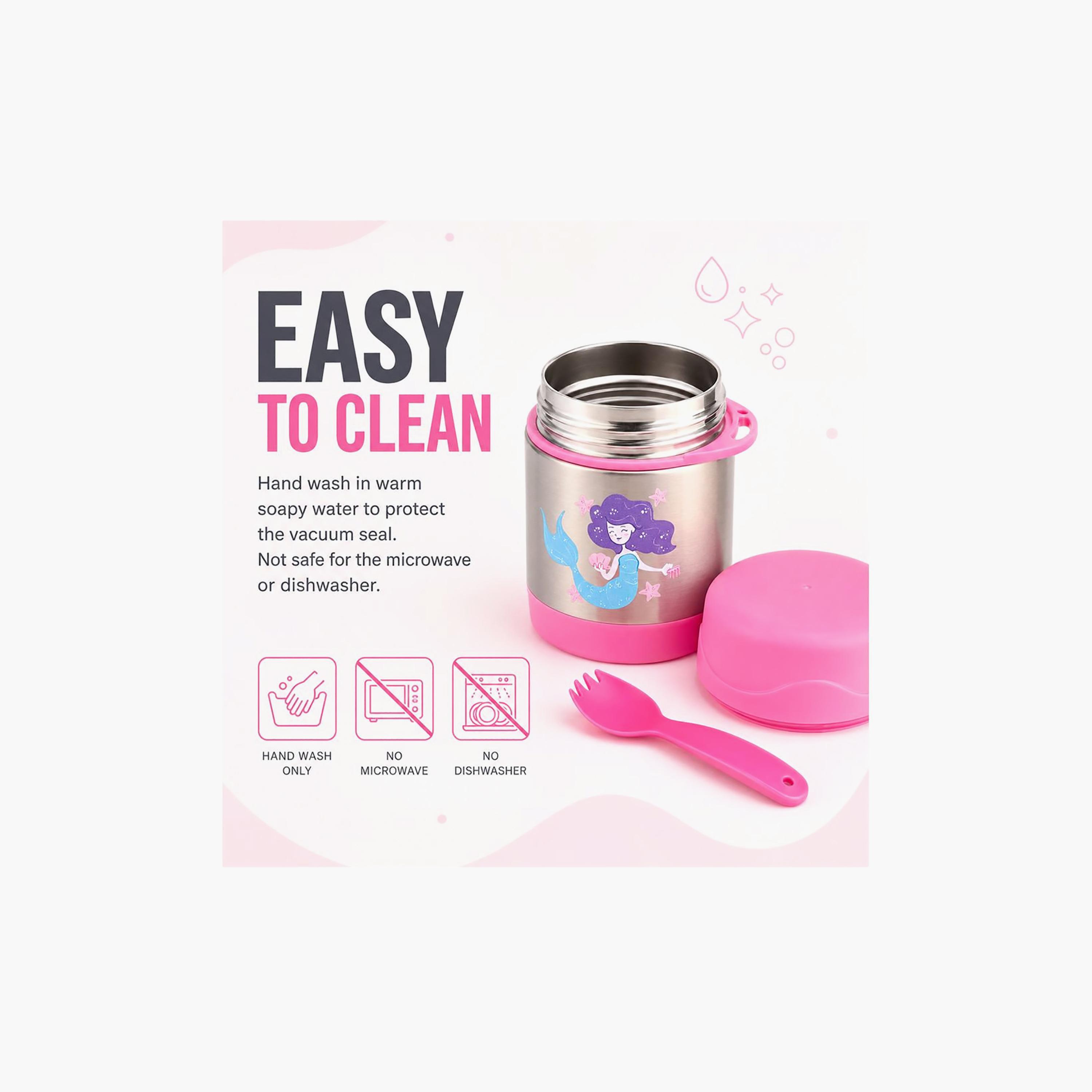 وعاء عزل حراري بونبون ميرميد مع شوكة-ملعقة للبنات - 300 مل-school-lunchessentials-lunchboxes-image-8