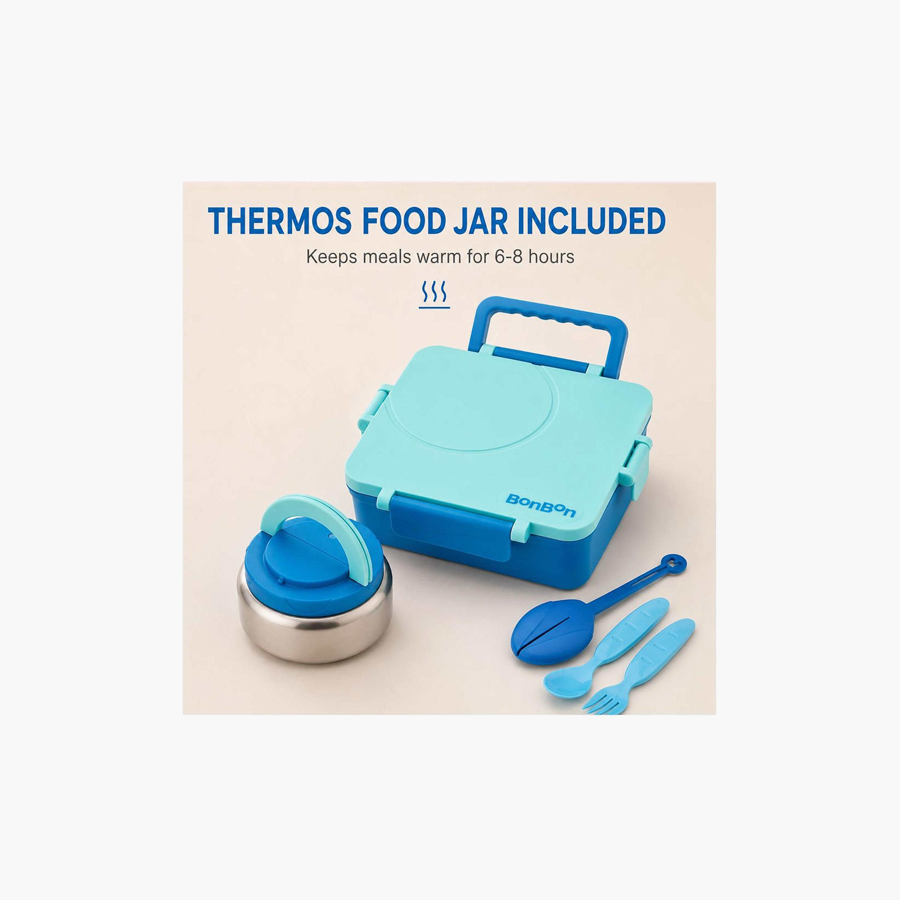 علبة غداء بونبون قابلة للتحويل بحجم كبير مع وعاء طعام حراري - 1800 مل-school-lunchessentials-lunchboxes-image-8