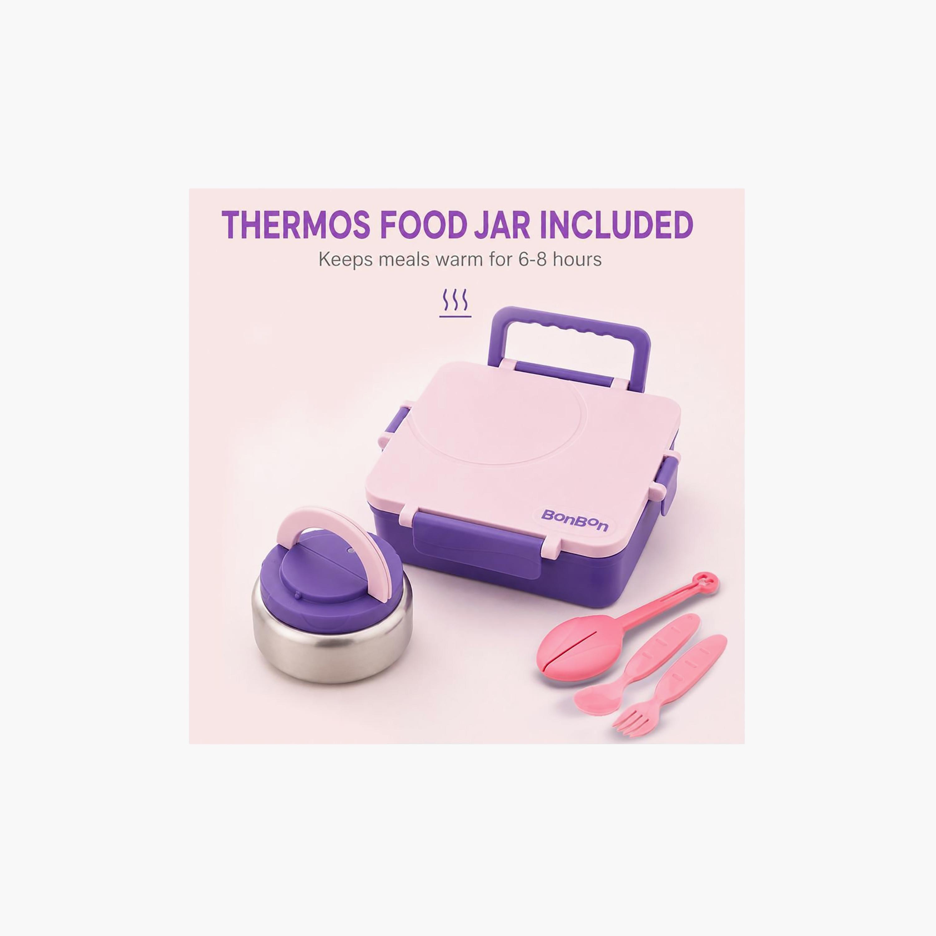 علبة غداء بونبون قابلة للتحويل بحجم كبير مع وعاء طعام حراري - 1800 مل-school-lunchessentials-lunchboxes-image-3