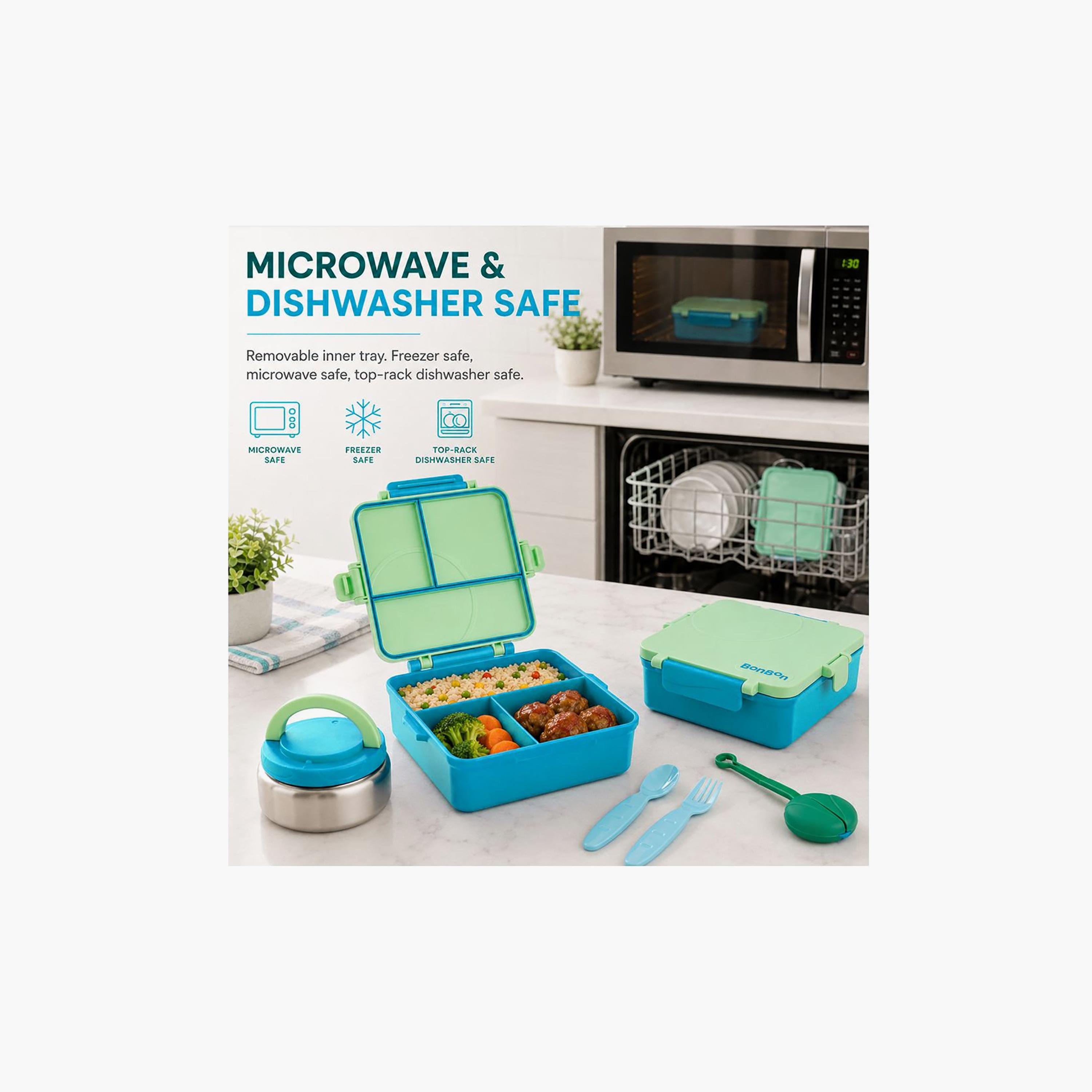 علبة غداء بونبون قابلة للتحويل بحجم كبير مع وعاء طعام حراري - 1800 مل-school-lunchessentials-lunchboxes-image-6