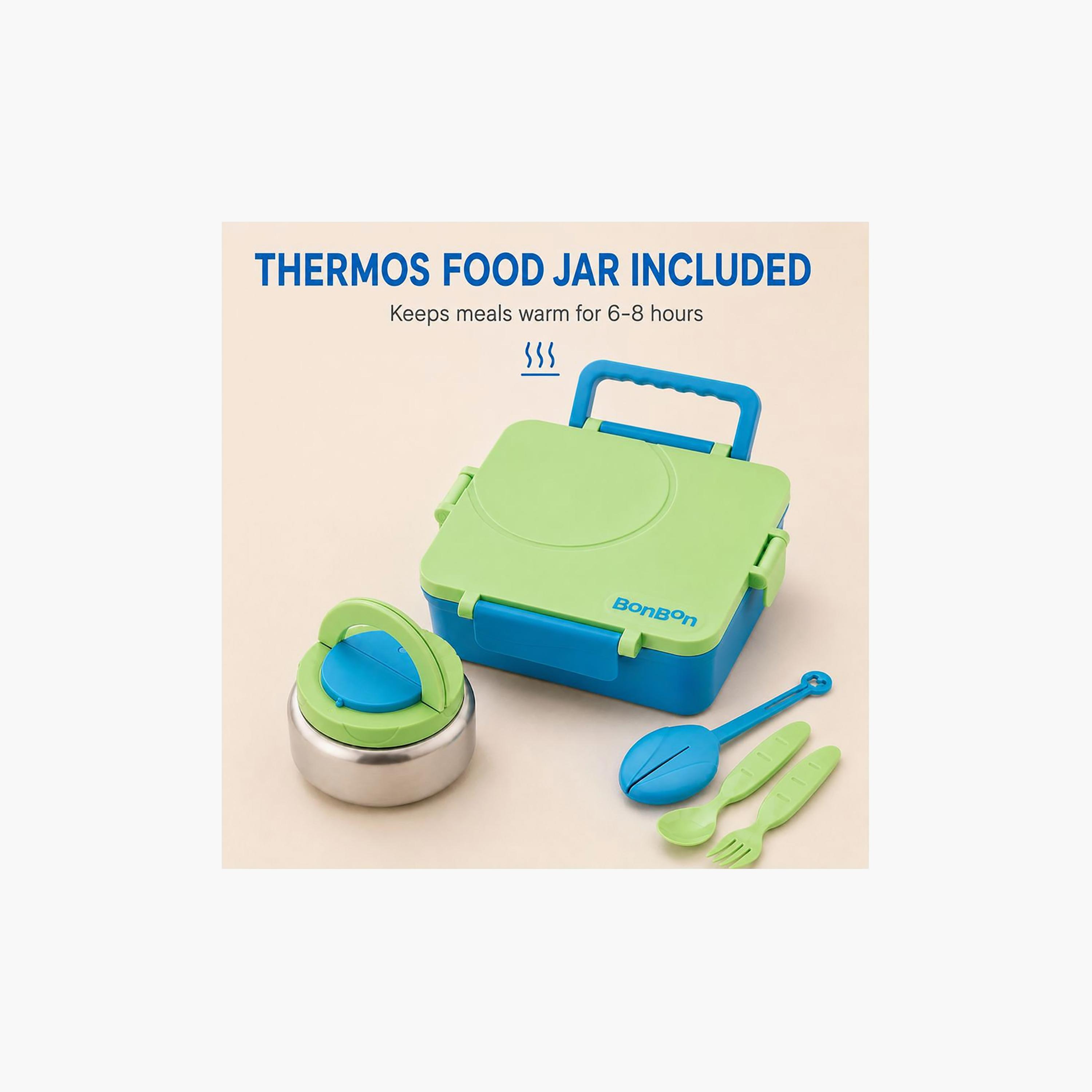 علبة غداء بونبون قابلة للتحويل بحجم كبير مع وعاء طعام حراري - 1800 مل-school-lunchessentials-lunchboxes-image-8