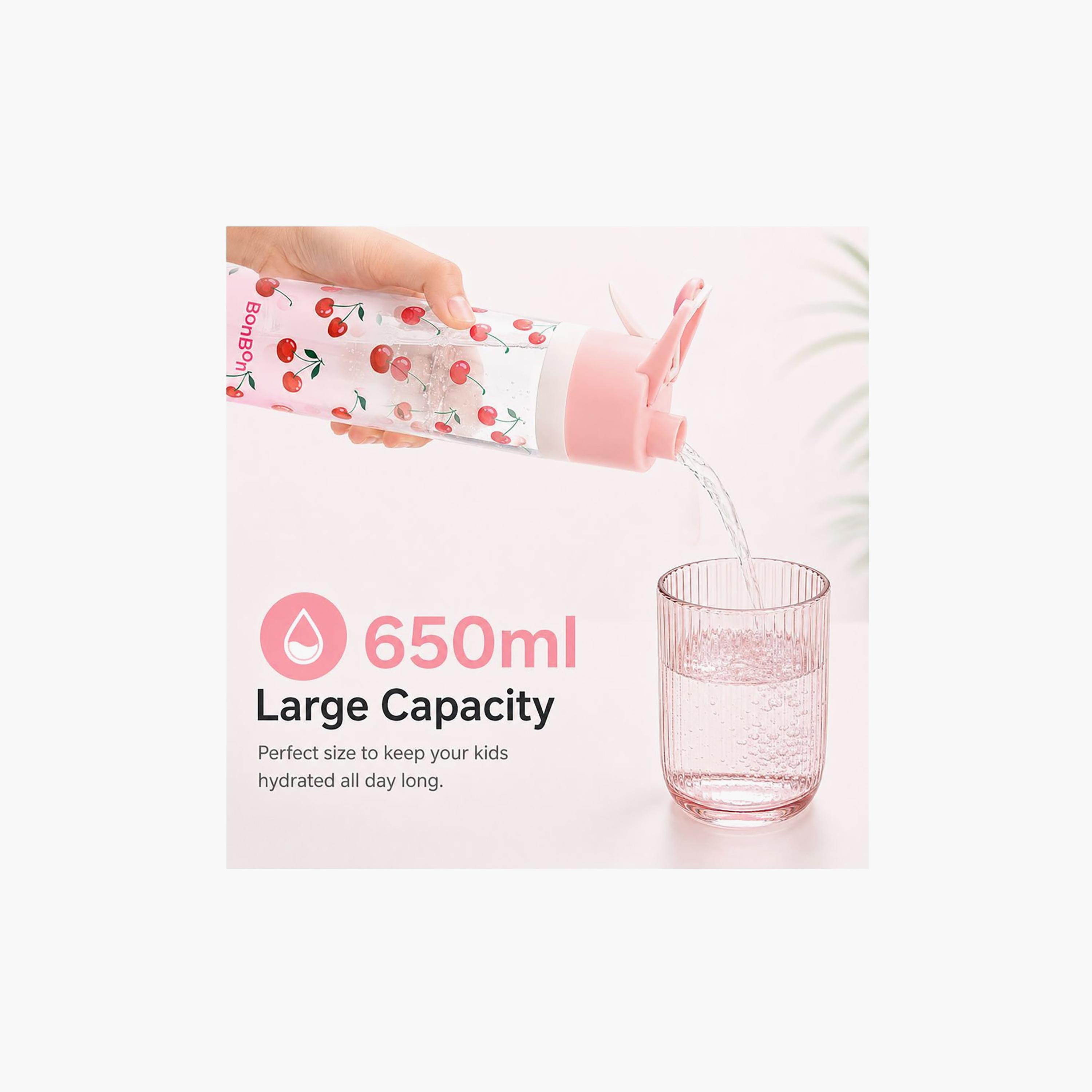 Tritan Water Bottle with Easy-Sip Spout & Cooling Spray - 650 ml-school-waterbottles-image-4