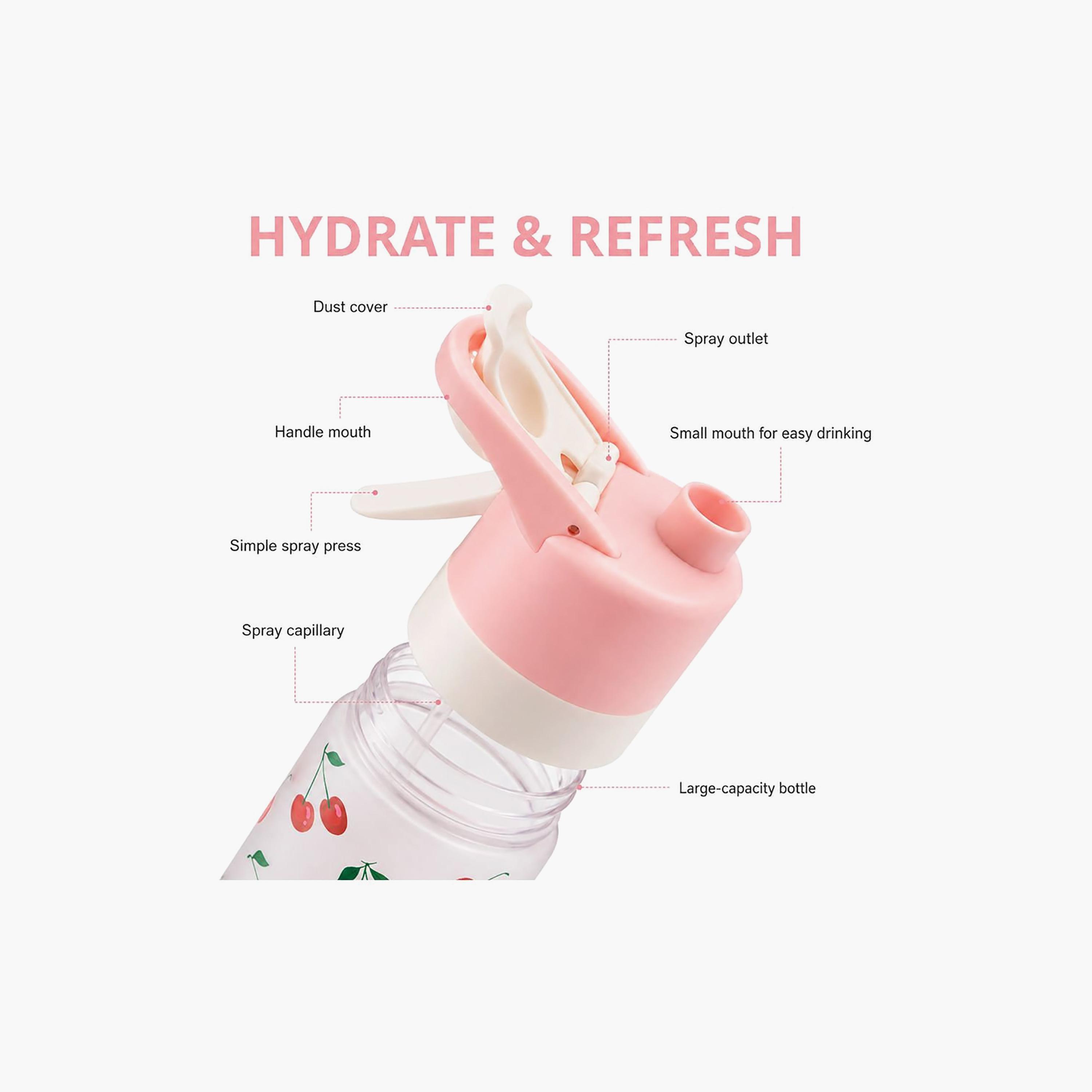 Tritan Water Bottle with Easy-Sip Spout & Cooling Spray - 650 ml-school-waterbottles-image-8