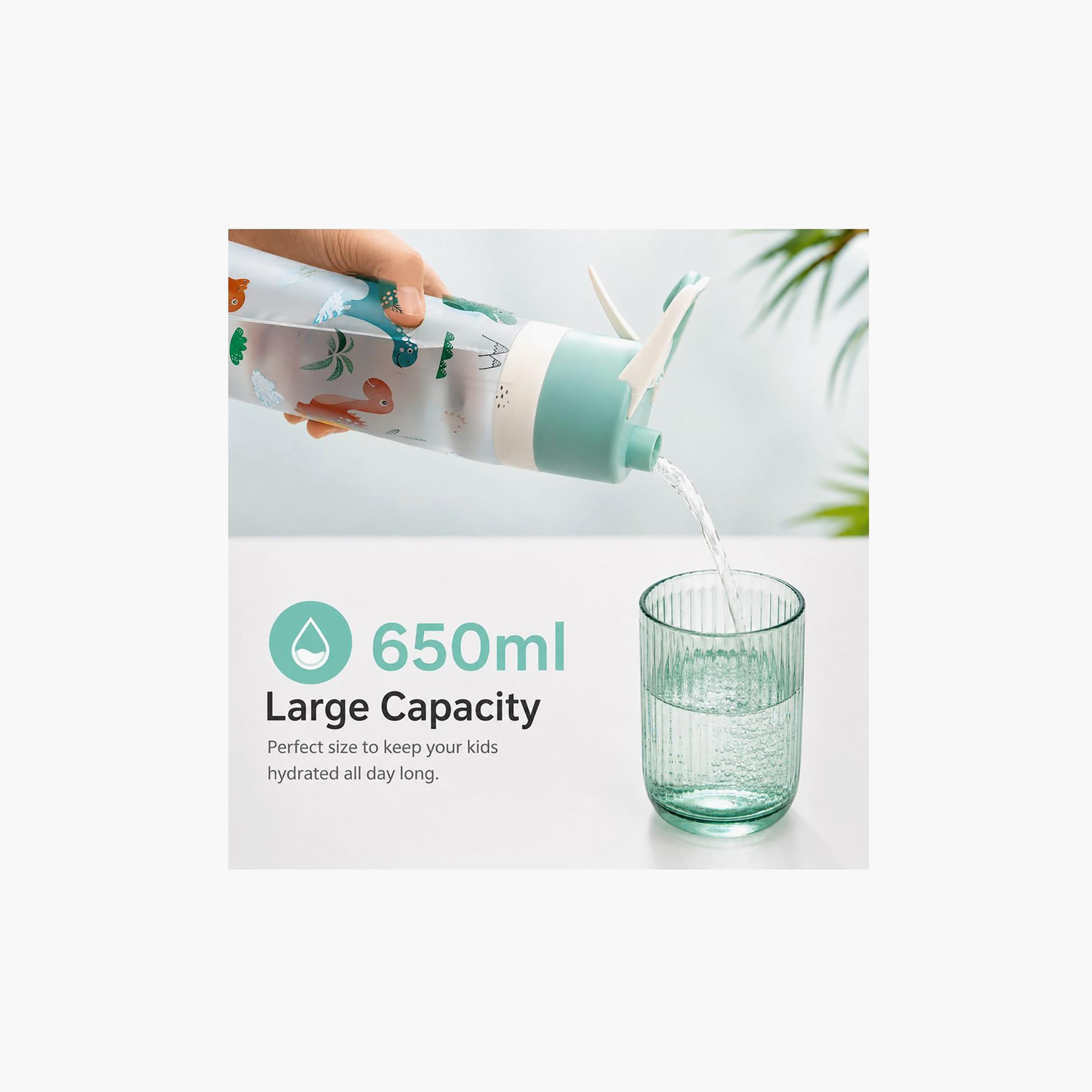 Tritan Water Bottle with Easy-Sip Spout & Cooling Spray - 650 ml-school-waterbottles-image-2