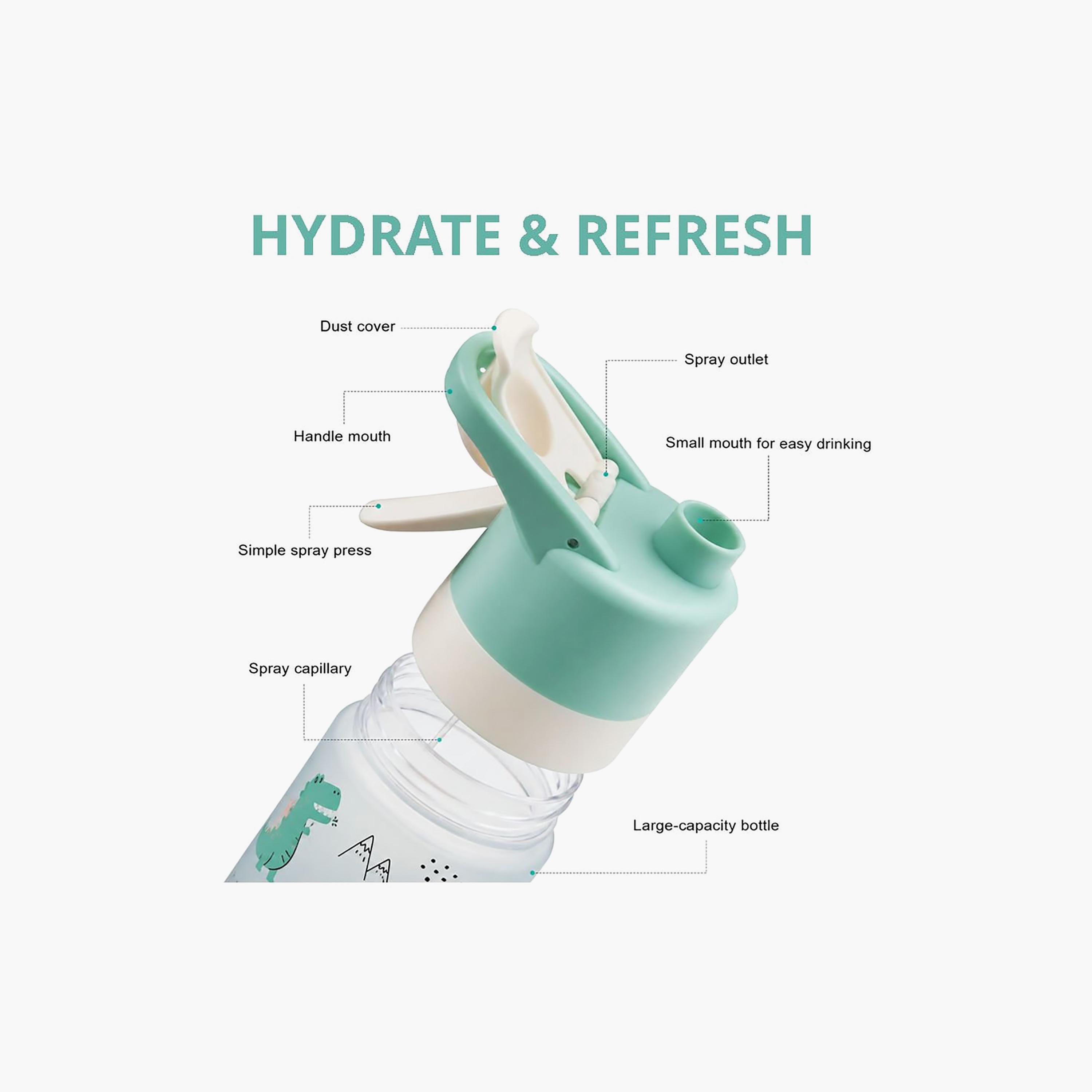 Tritan Water Bottle with Easy-Sip Spout & Cooling Spray - 650 ml-school-waterbottles-image-3