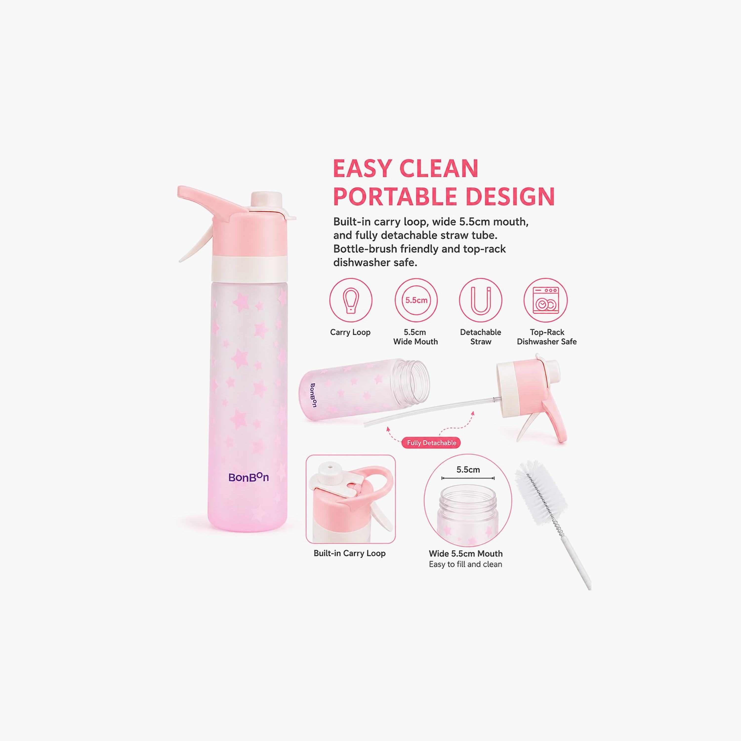 Tritan Water Bottle with Easy-Sip Spout & Cooling Spray - 650 ml-school-waterbottles-image-3