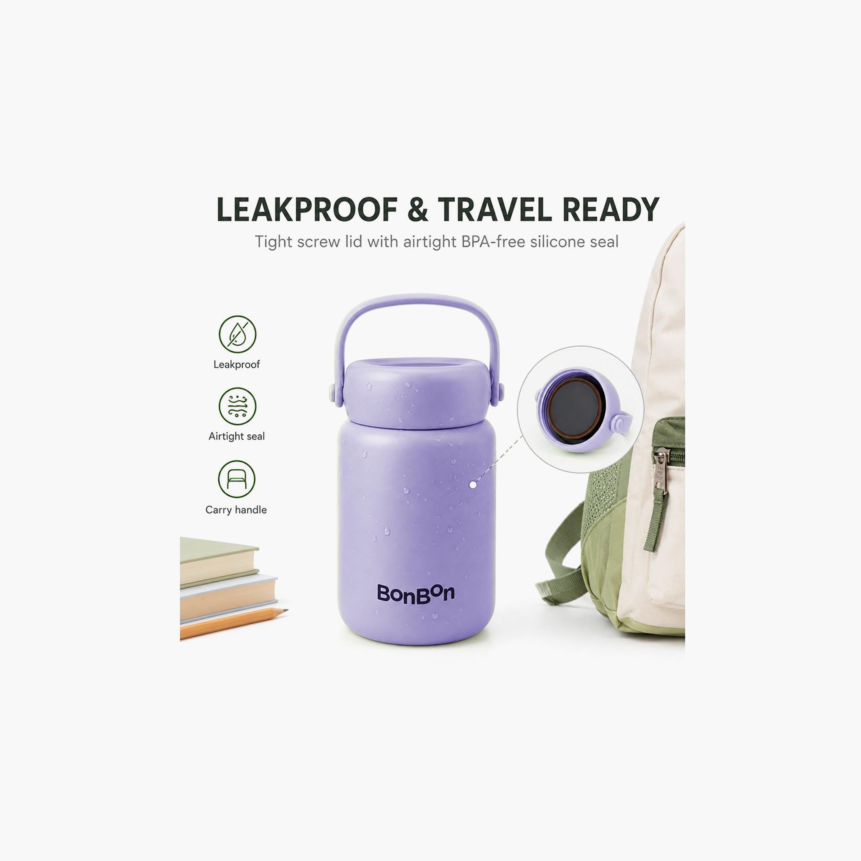 إناء طعام معزول من الستانلس ستيل بمقبض حمل من بونبون - 350 مل-school-lunchessentials-lunchboxes-image-5
