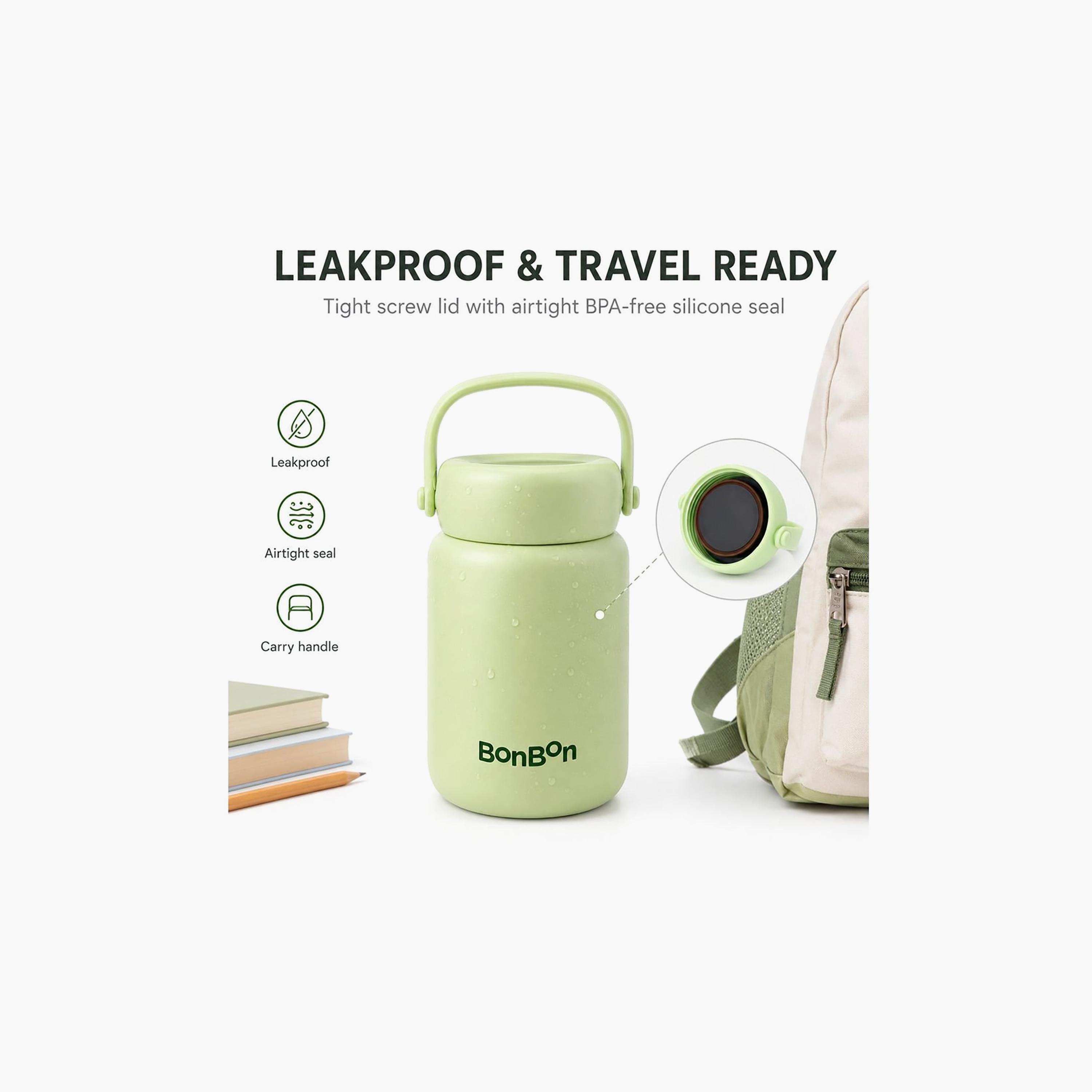 إناء طعام معزول من الستانلس ستيل بمقبض حمل من بونبون - 350 مل-school-lunchessentials-lunchboxes-image-4