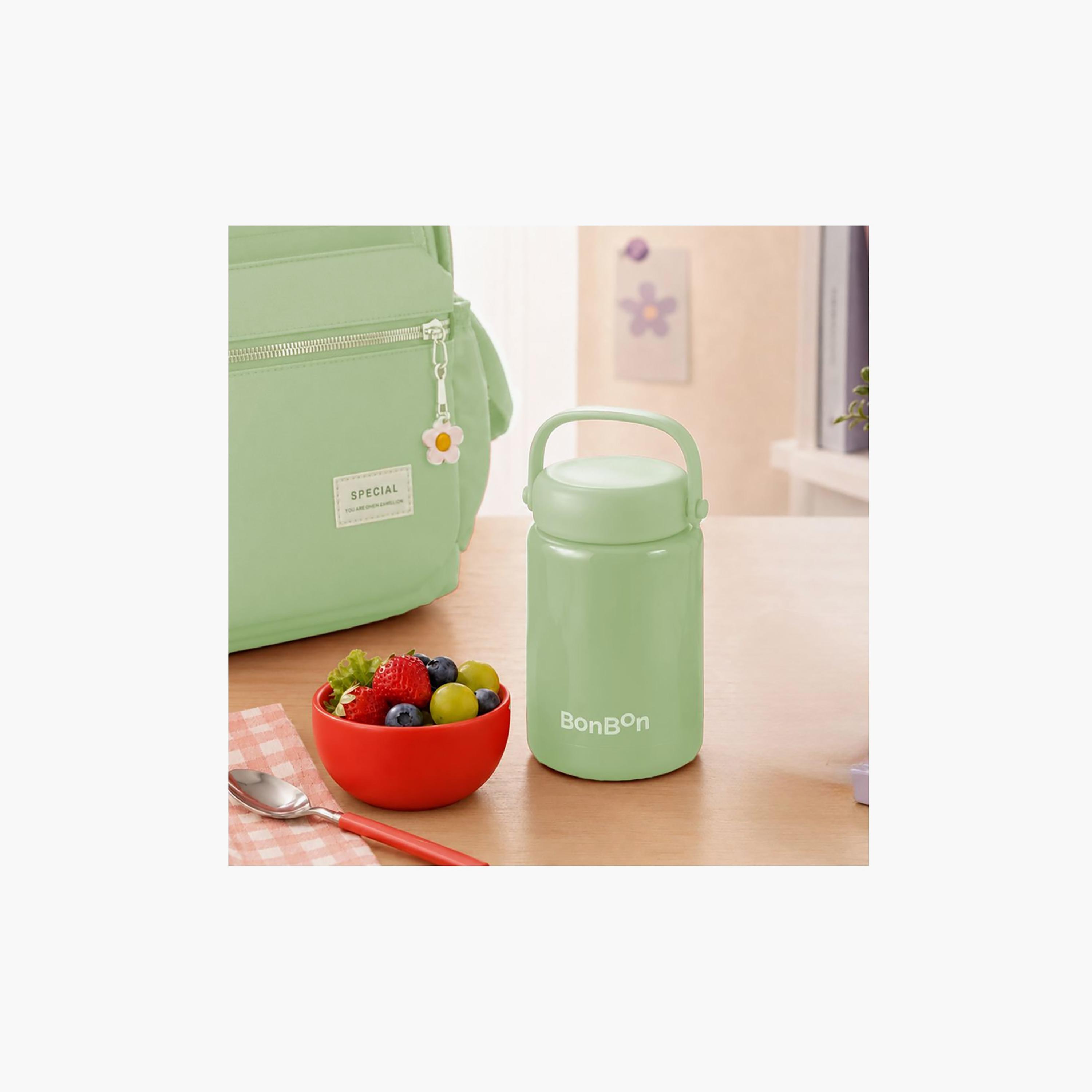إناء طعام معزول من الستانلس ستيل بمقبض حمل من بونبون - 350 مل-school-lunchessentials-lunchboxes-image-7