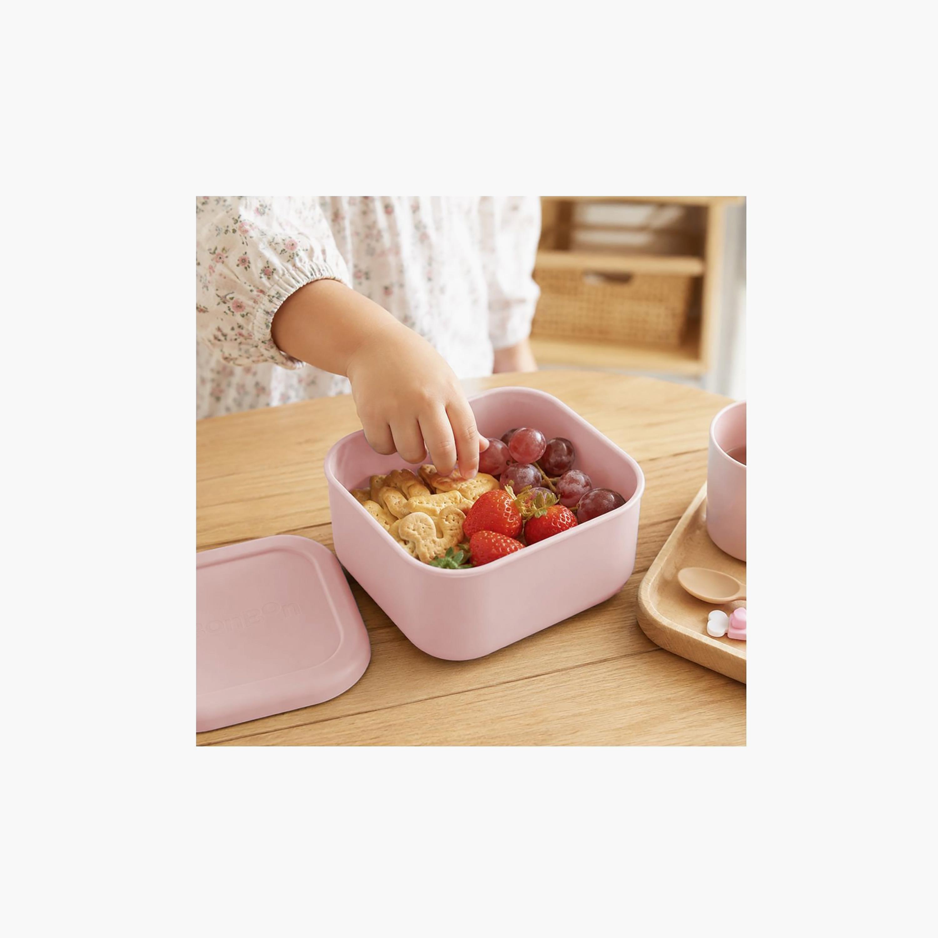 علبة وجبات خفيفة سيليكون سادة مقاومة للتسرب من بونبون - 510 مل-school-lunchessentials-lunchboxes-image-3
