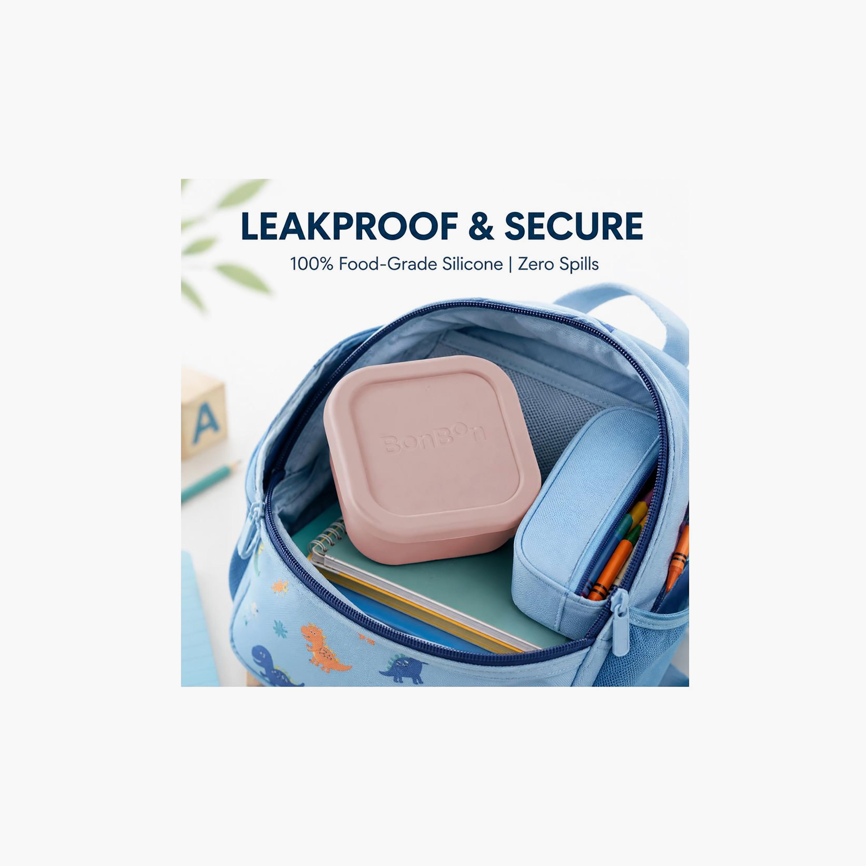 علبة وجبات خفيفة سيليكون سادة مقاومة للتسرب من بونبون - 510 مل-school-lunchessentials-lunchboxes-image-6