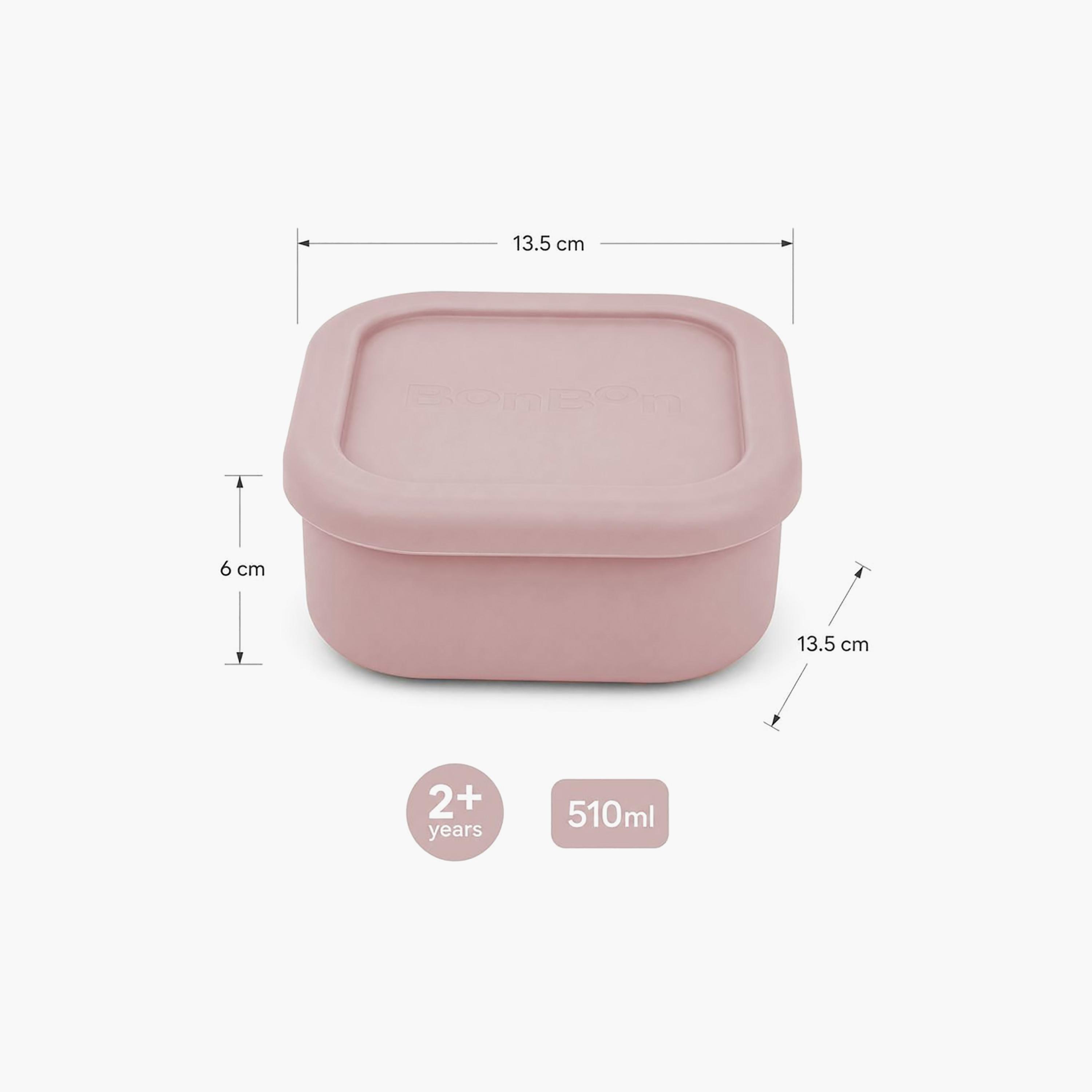 علبة وجبات خفيفة سيليكون سادة مقاومة للتسرب من بونبون - 510 مل-school-lunchessentials-lunchboxes-image-8