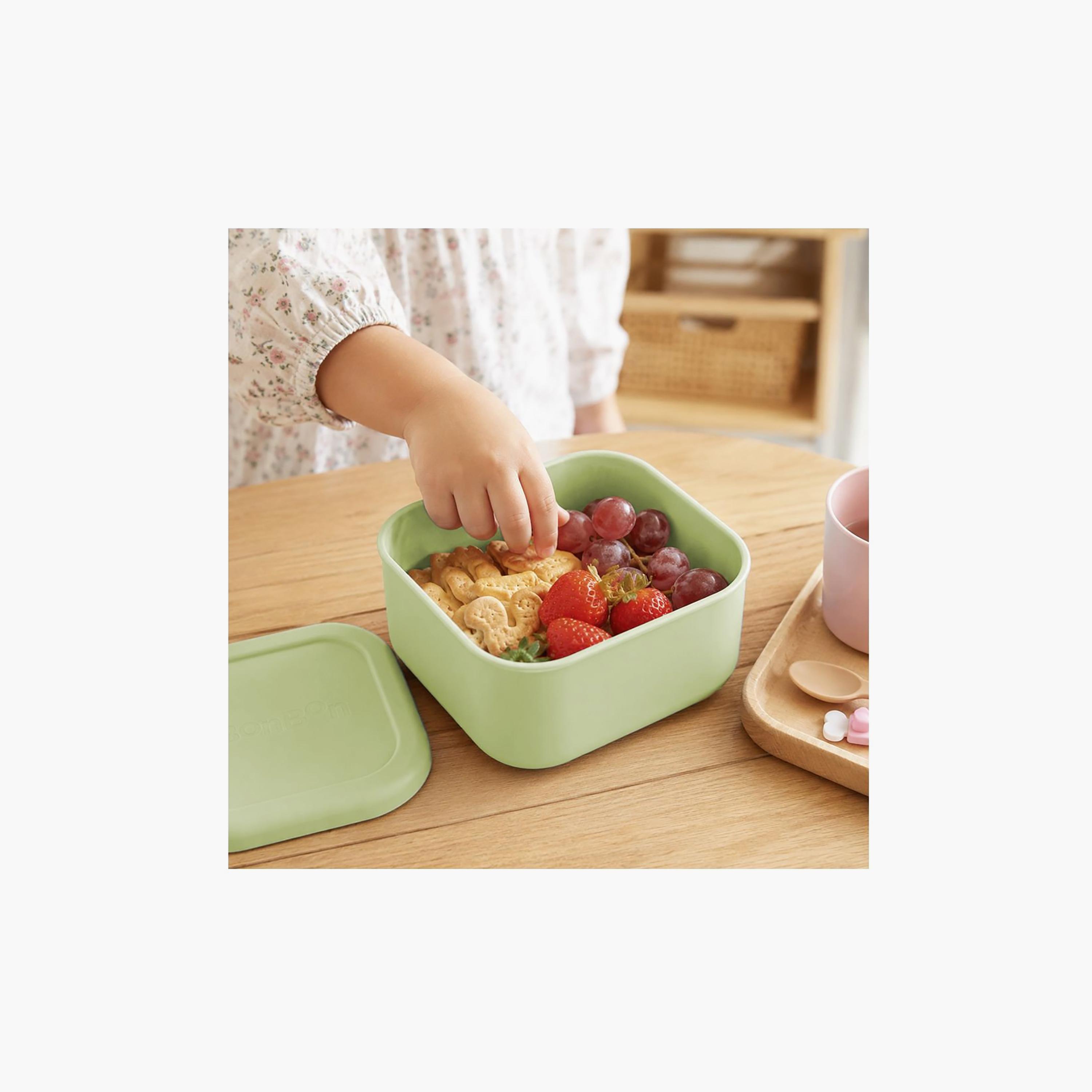 علبة وجبات خفيفة سيليكون سادة مقاومة للتسرب من بونبون - 510 مل-school-lunchessentials-lunchboxes-image-7