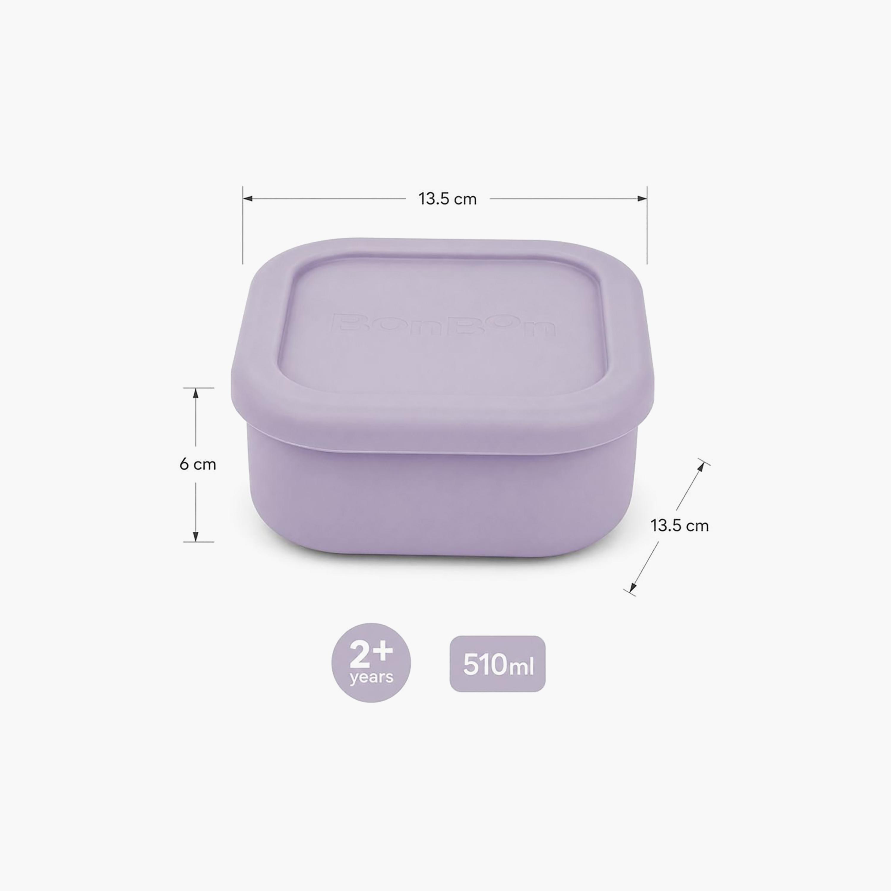علبة وجبات خفيفة سيليكون سادة مقاومة للتسرب من بونبون - 510 مل-school-lunchessentials-lunchboxes-image-8