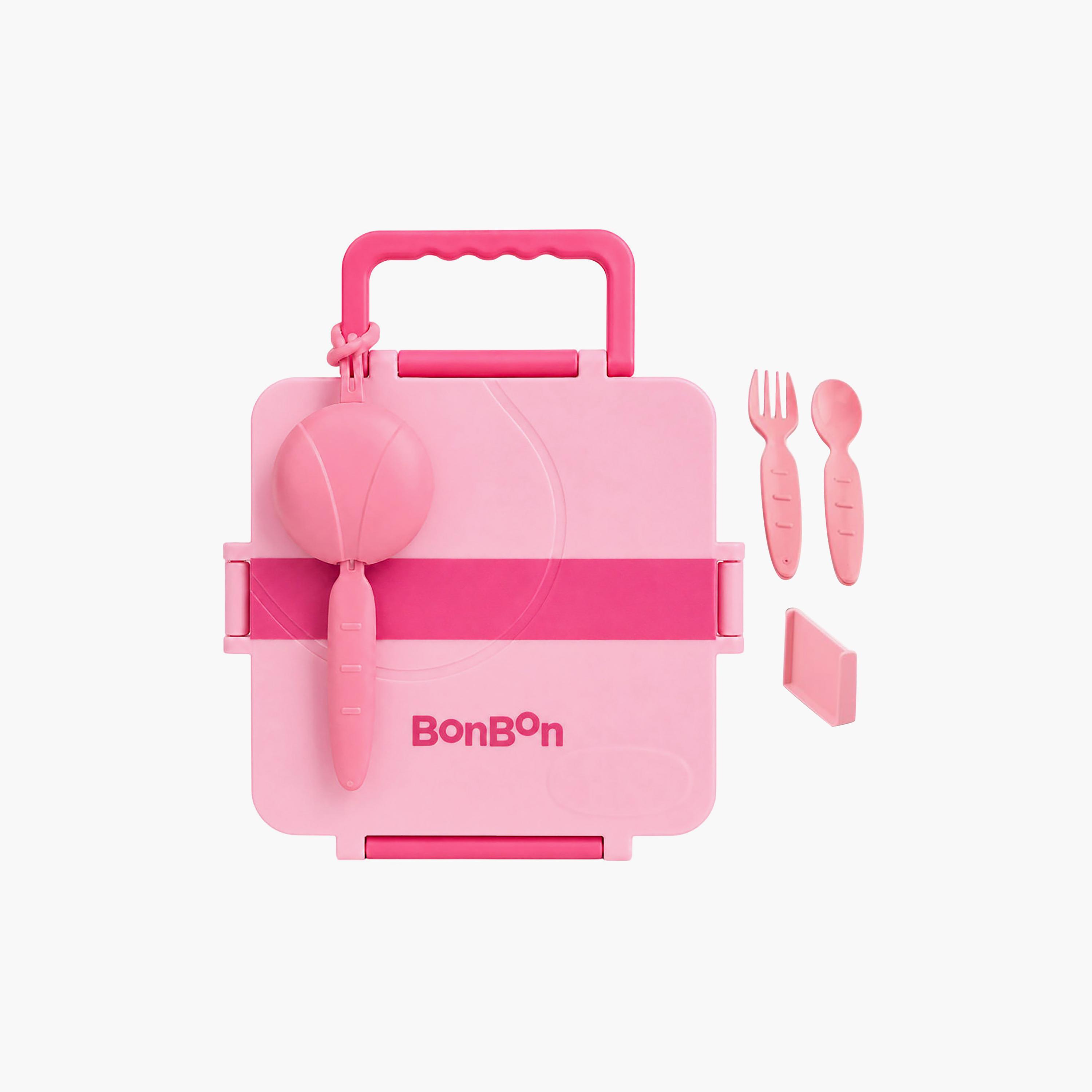 علبة غداء قابلة للتحويل بتصميم مقلم كبير مع وعاء طعام حراري - 1800 مل من بونبون-school-lunchessentials-lunchboxes-image-1