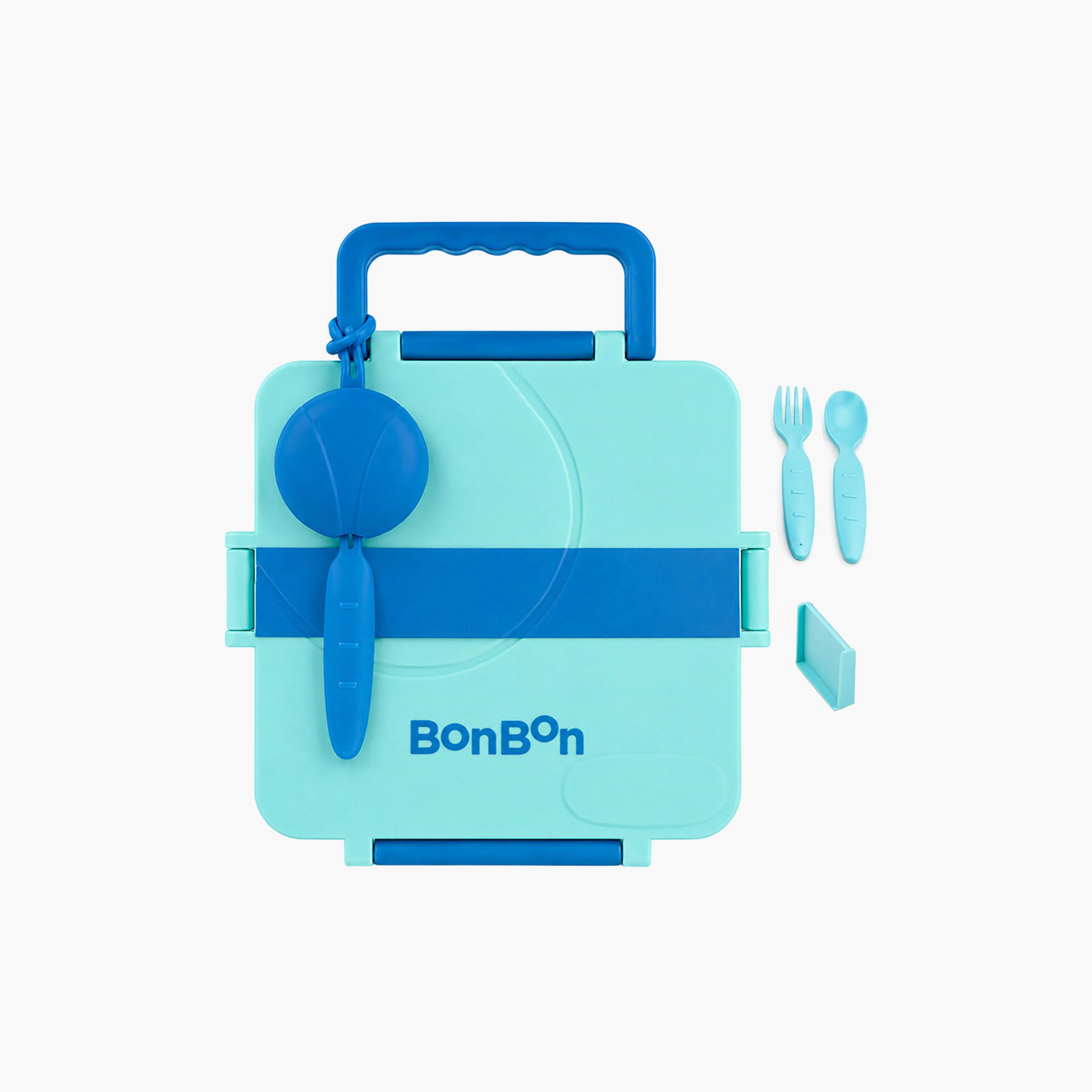 علبة غداء قابلة للتحويل بتصميم مقلم كبير مع وعاء طعام حراري - 1800 مل من بونبون-school-lunchessentials-lunchboxes-image-1