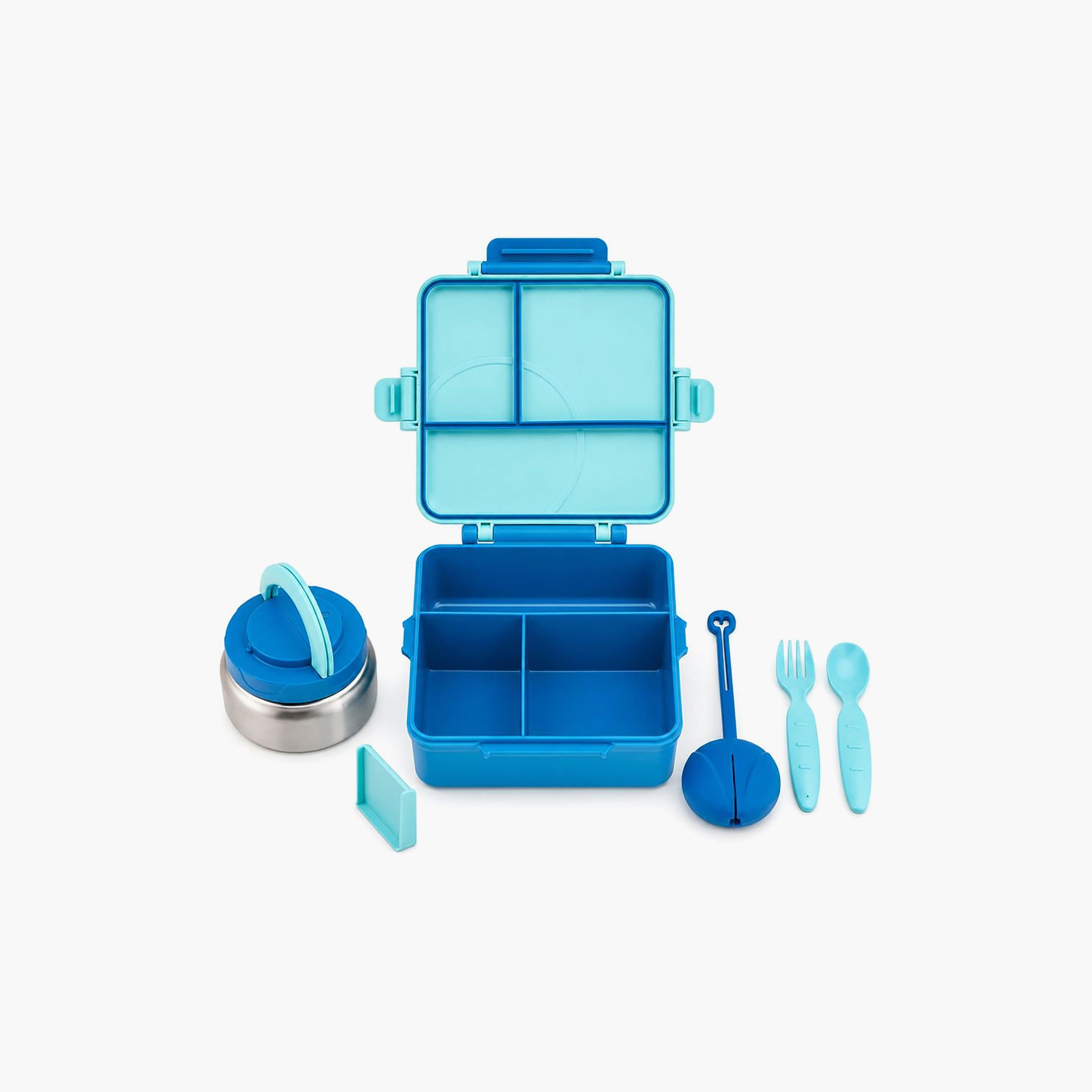 علبة غداء قابلة للتحويل بتصميم مقلم كبير مع وعاء طعام حراري - 1800 مل من بونبون-school-lunchessentials-lunchboxes-image-2