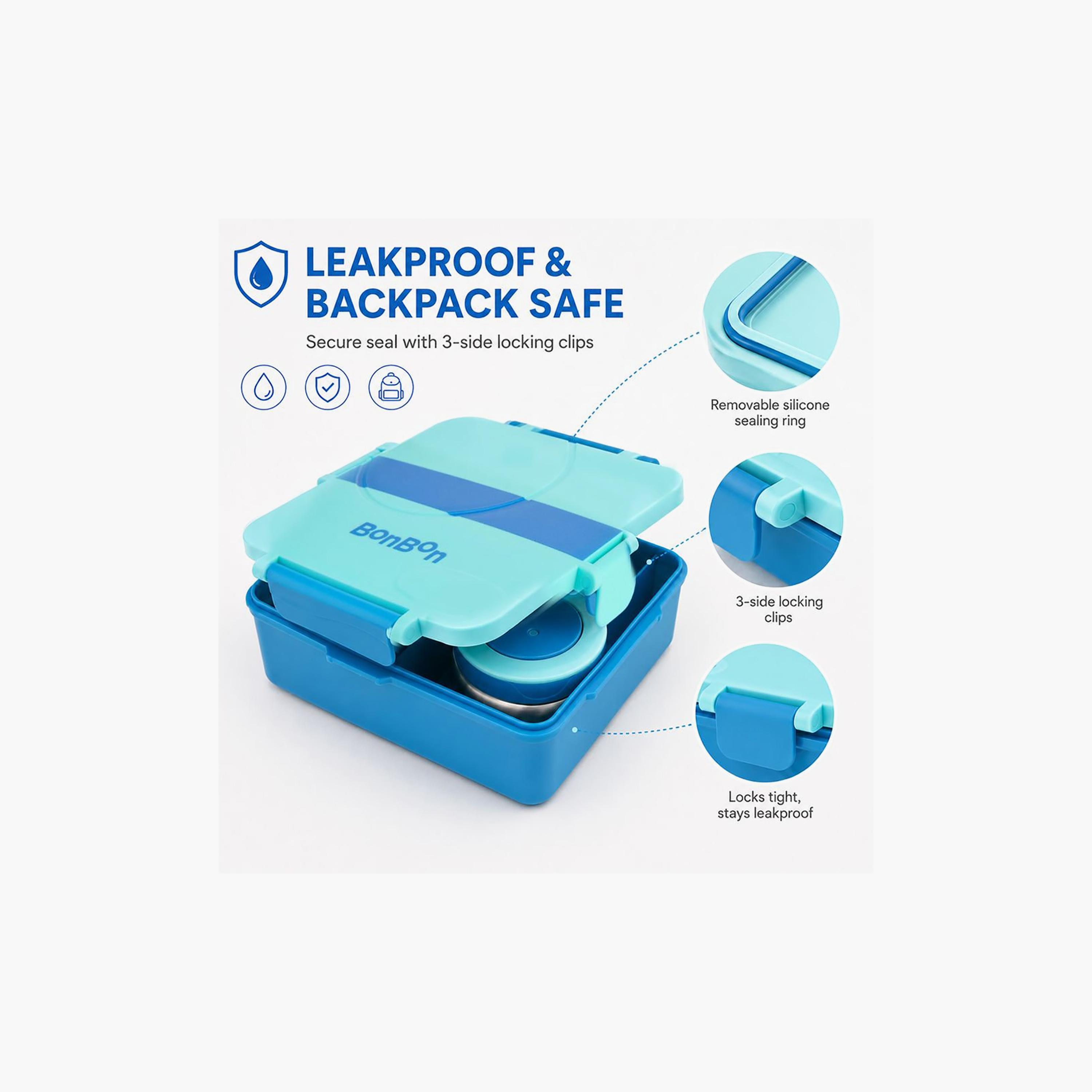 علبة غداء قابلة للتحويل بتصميم مقلم كبير مع وعاء طعام حراري - 1800 مل من بونبون-school-lunchessentials-lunchboxes-image-4