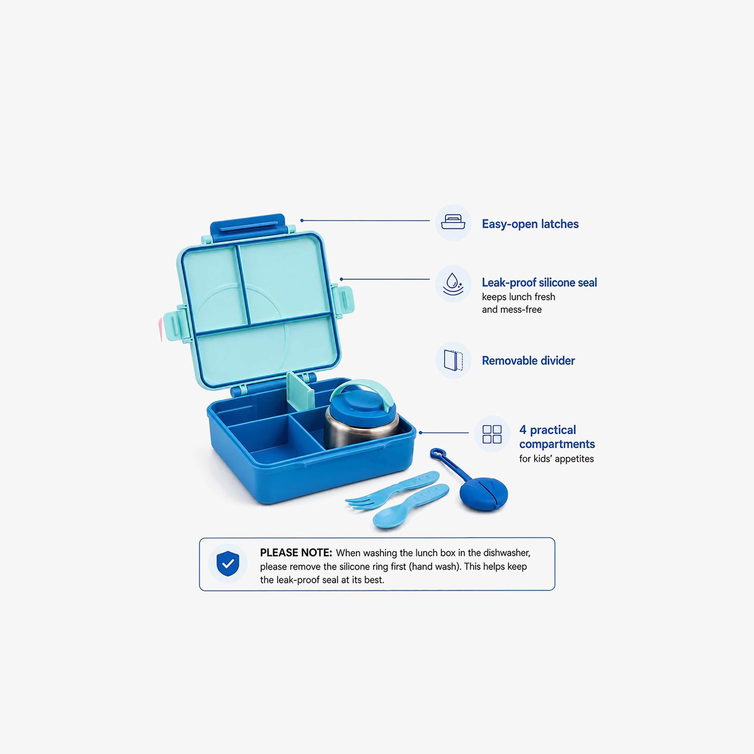 علبة غداء قابلة للتحويل بتصميم مقلم كبير مع وعاء طعام حراري - 1800 مل من بونبون-school-lunchessentials-lunchboxes-image-7