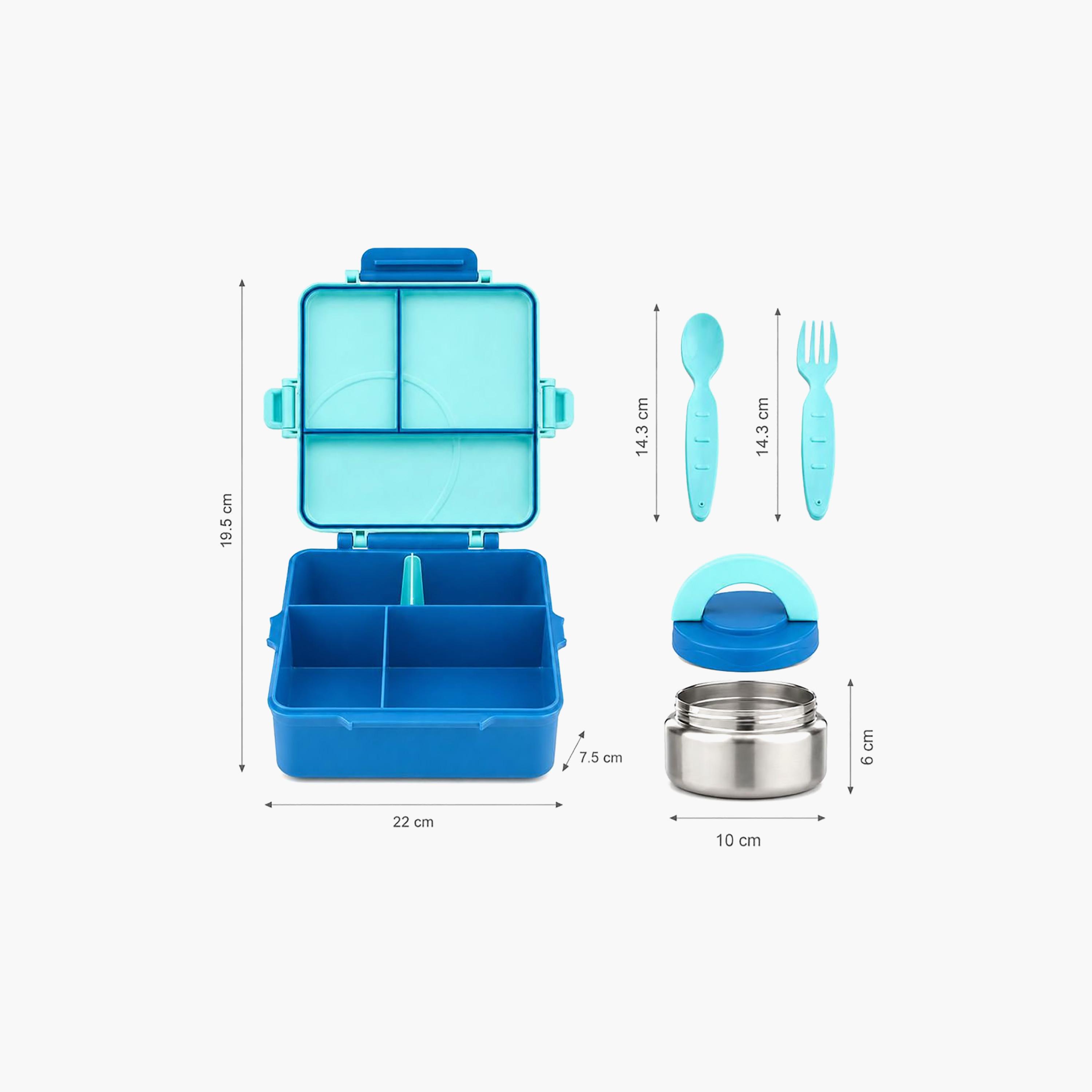 علبة غداء قابلة للتحويل بتصميم مقلم كبير مع وعاء طعام حراري - 1800 مل من بونبون-school-lunchessentials-lunchboxes-image-9