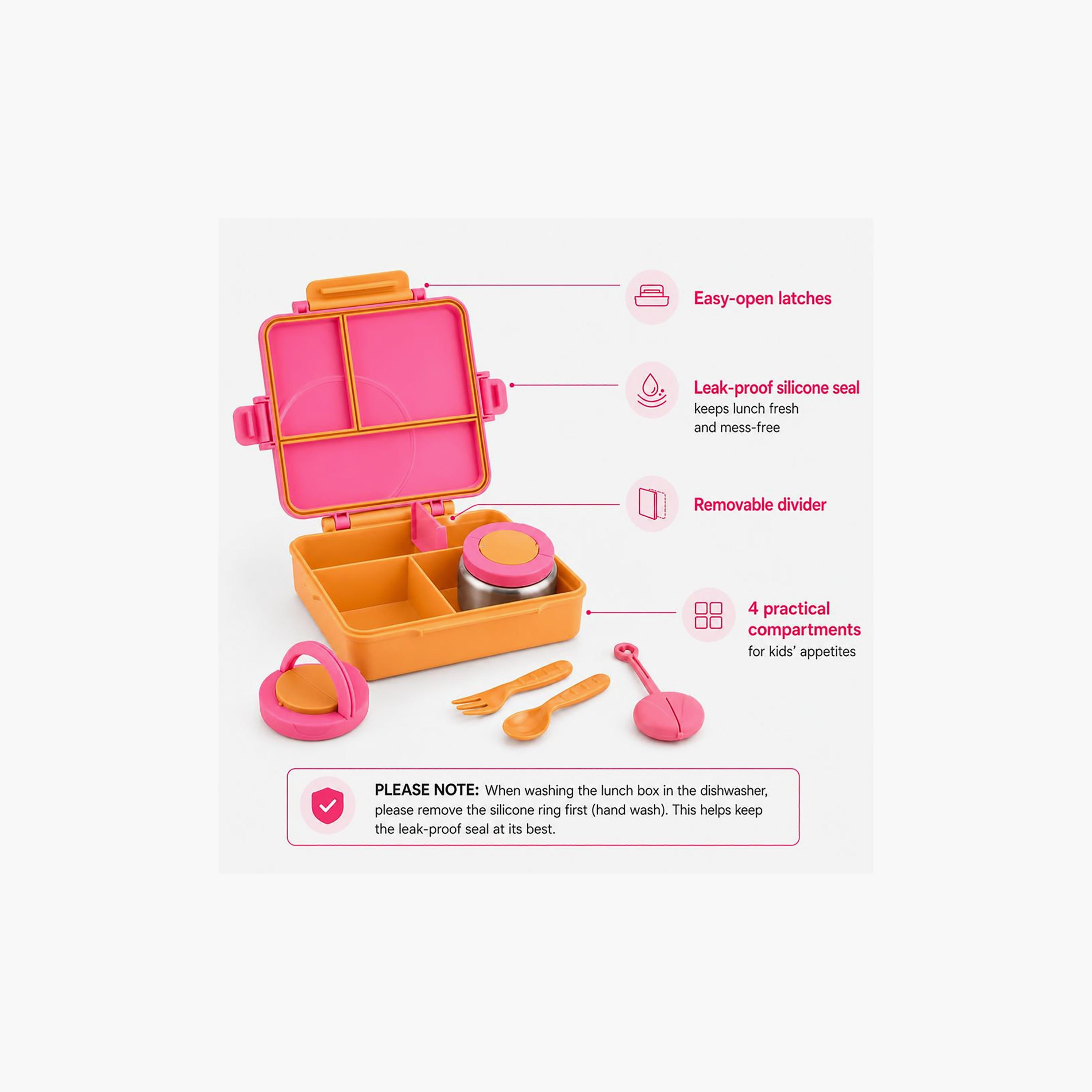 علبة غداء قابلة للتحويل بتصميم مقلم كبير مع وعاء طعام حراري - 1800 مل من بونبون-school-lunchessentials-lunchboxes-image-6