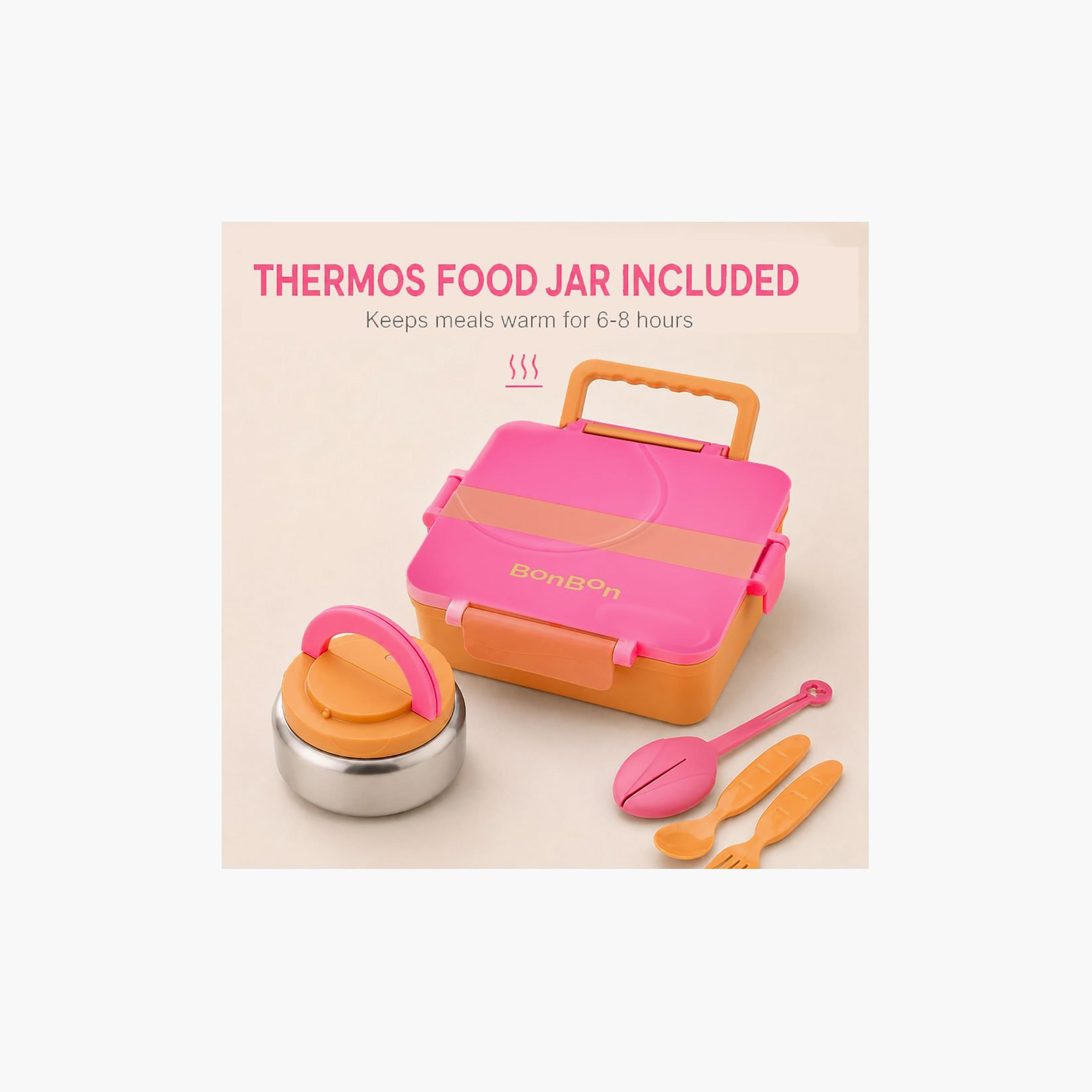 علبة غداء قابلة للتحويل بتصميم مقلم كبير مع وعاء طعام حراري - 1800 مل من بونبون-school-lunchessentials-lunchboxes-image-8
