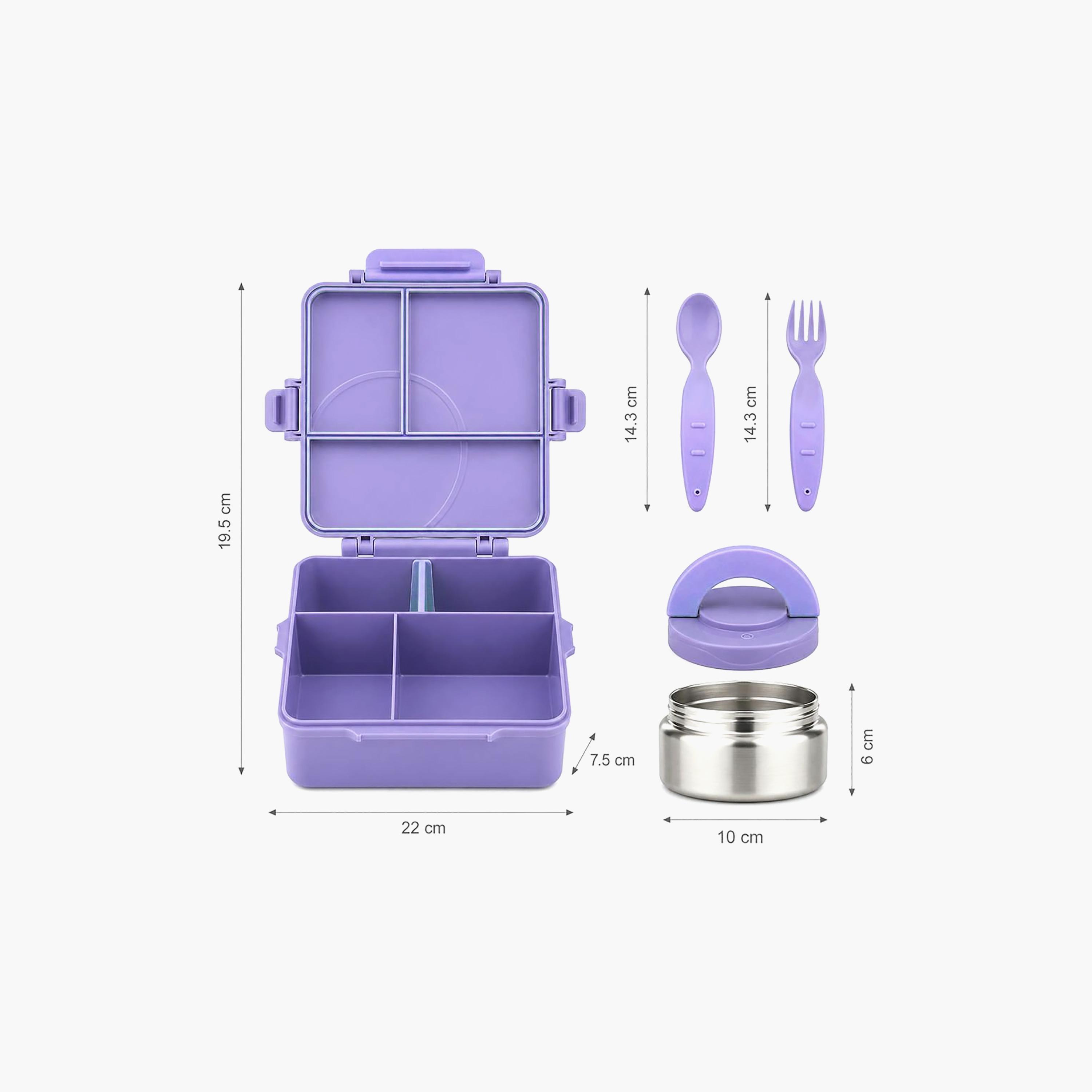 علبة غداء قابلة للتحويل بتصميم مقلم كبير مع وعاء طعام حراري - 1800 مل من بونبون-school-lunchessentials-lunchboxes-image-10