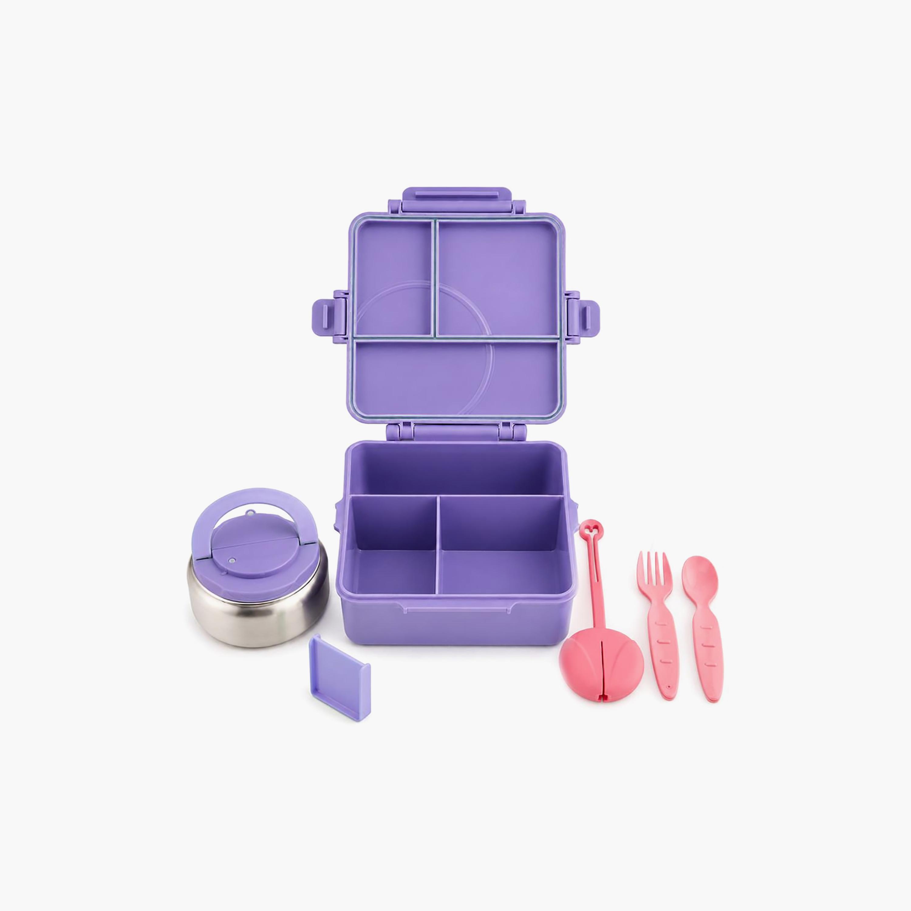 علبة غداء قابلة للتحويل بتصميم مقلم كبير مع وعاء طعام حراري - 1800 مل من بونبون-school-lunchessentials-lunchboxes-image-3