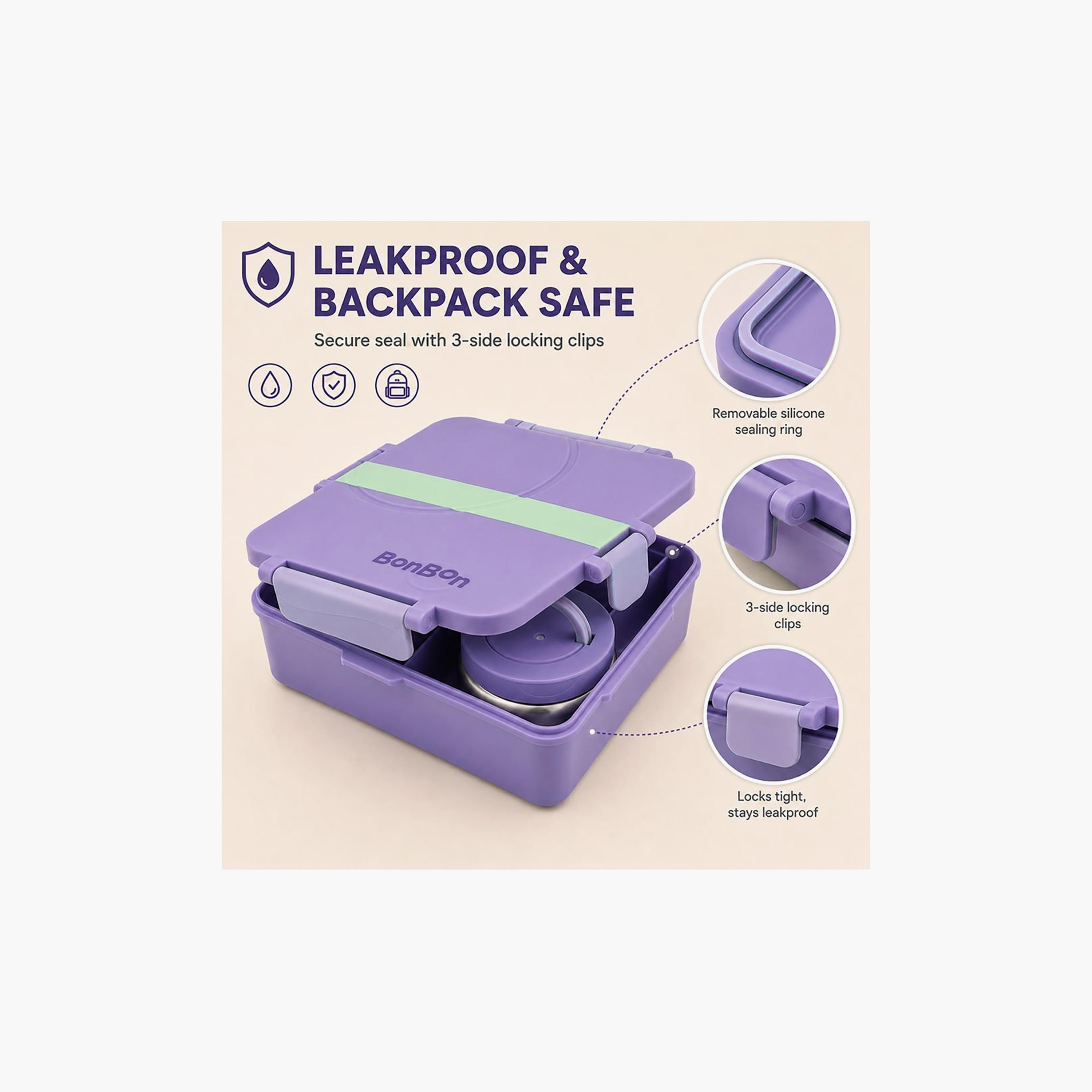 علبة غداء قابلة للتحويل بتصميم مقلم كبير مع وعاء طعام حراري - 1800 مل من بونبون-school-lunchessentials-lunchboxes-image-5