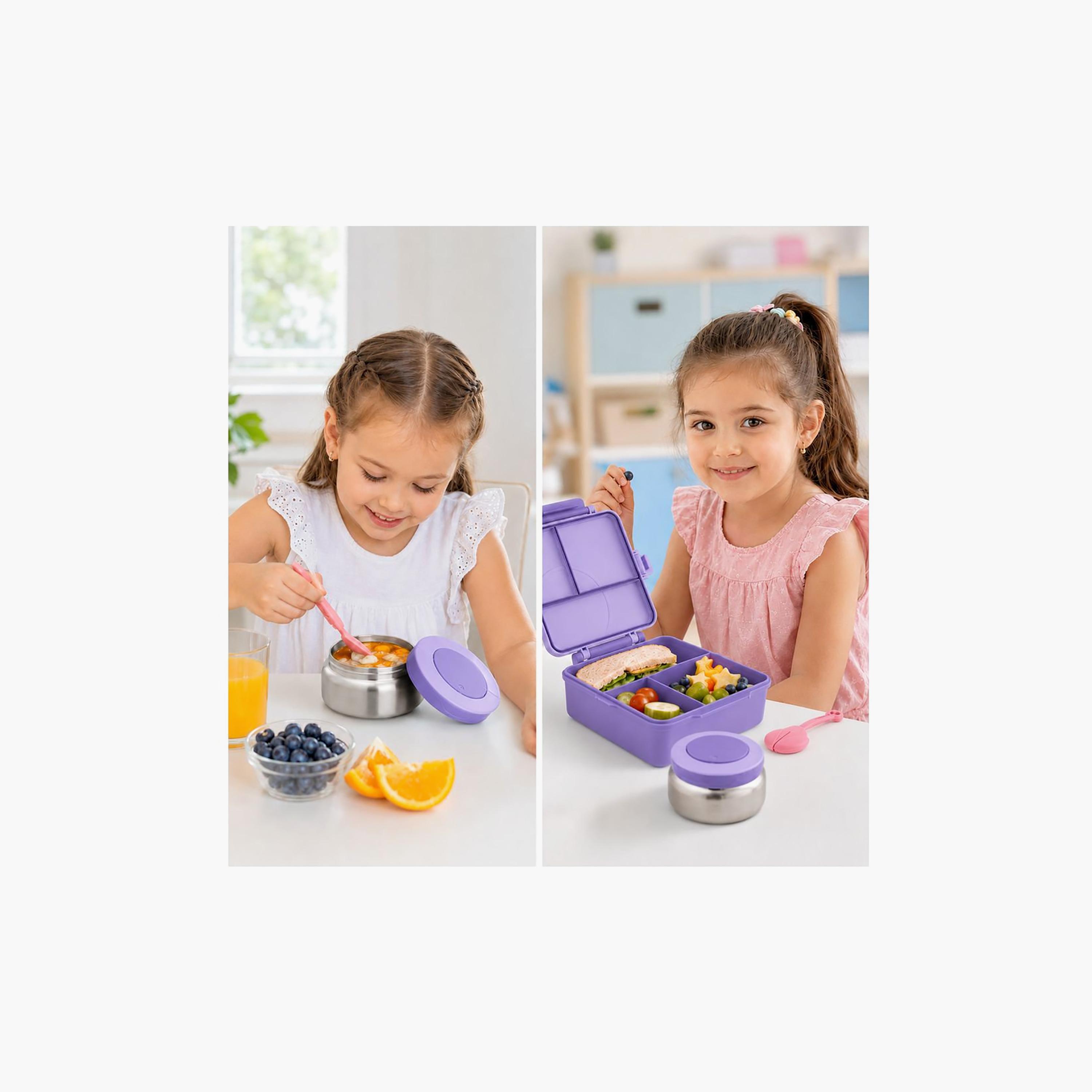 علبة غداء قابلة للتحويل بتصميم مقلم كبير مع وعاء طعام حراري - 1800 مل من بونبون-school-lunchessentials-lunchboxes-image-7
