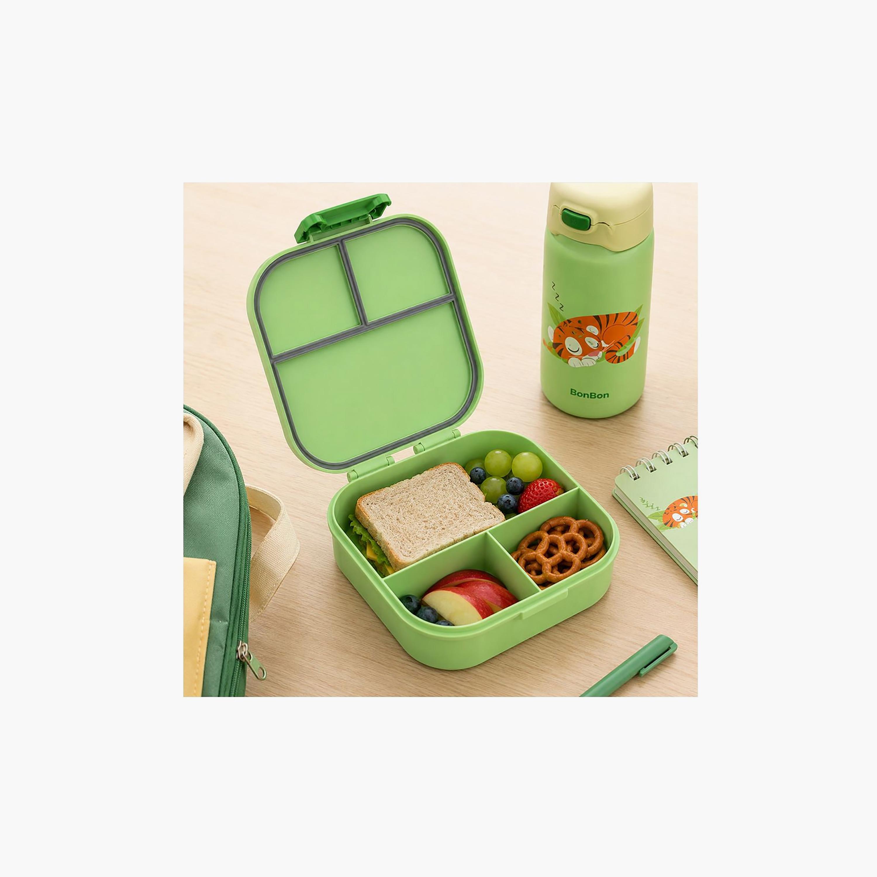 صندوق غداء بونبون تايجر مانع للتسرب بـ 3 مقصورات للأولاد - 1200 مل-school-lunchessentials-lunchboxes-image-8