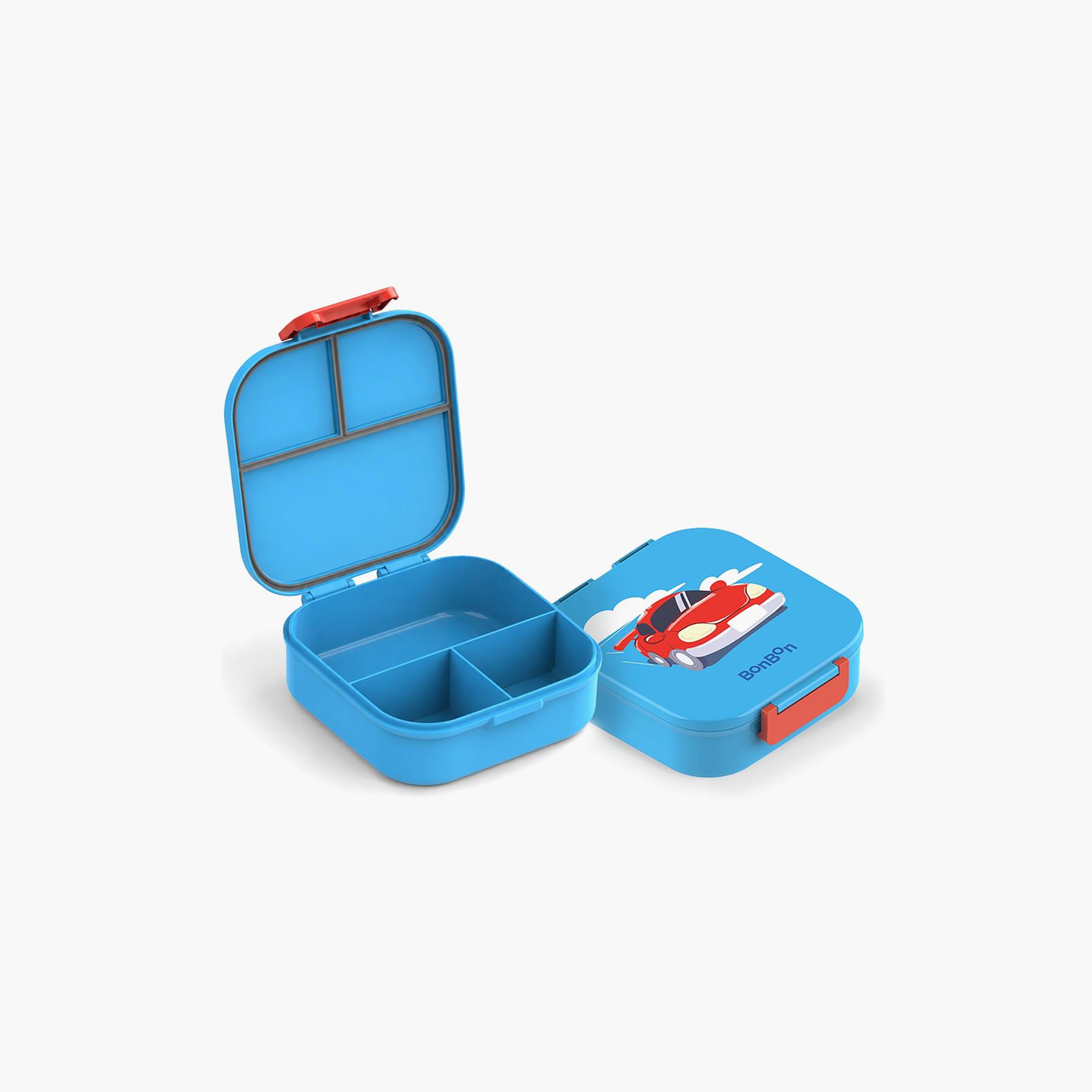 صندوق غداء بونبون كار مضاد للتسرب للأولاد بـ 3 أقسام - 1200 مل-school-lunchessentials-lunchboxes-image-2