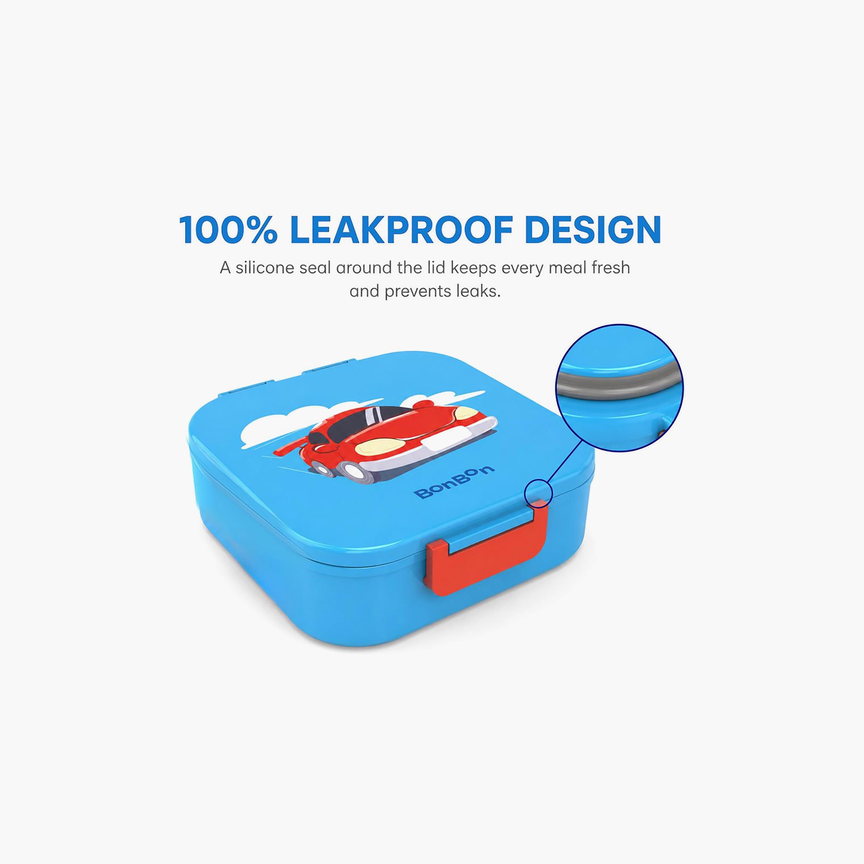 صندوق غداء بونبون كار مضاد للتسرب للأولاد بـ 3 أقسام - 1200 مل-school-lunchessentials-lunchboxes-image-3