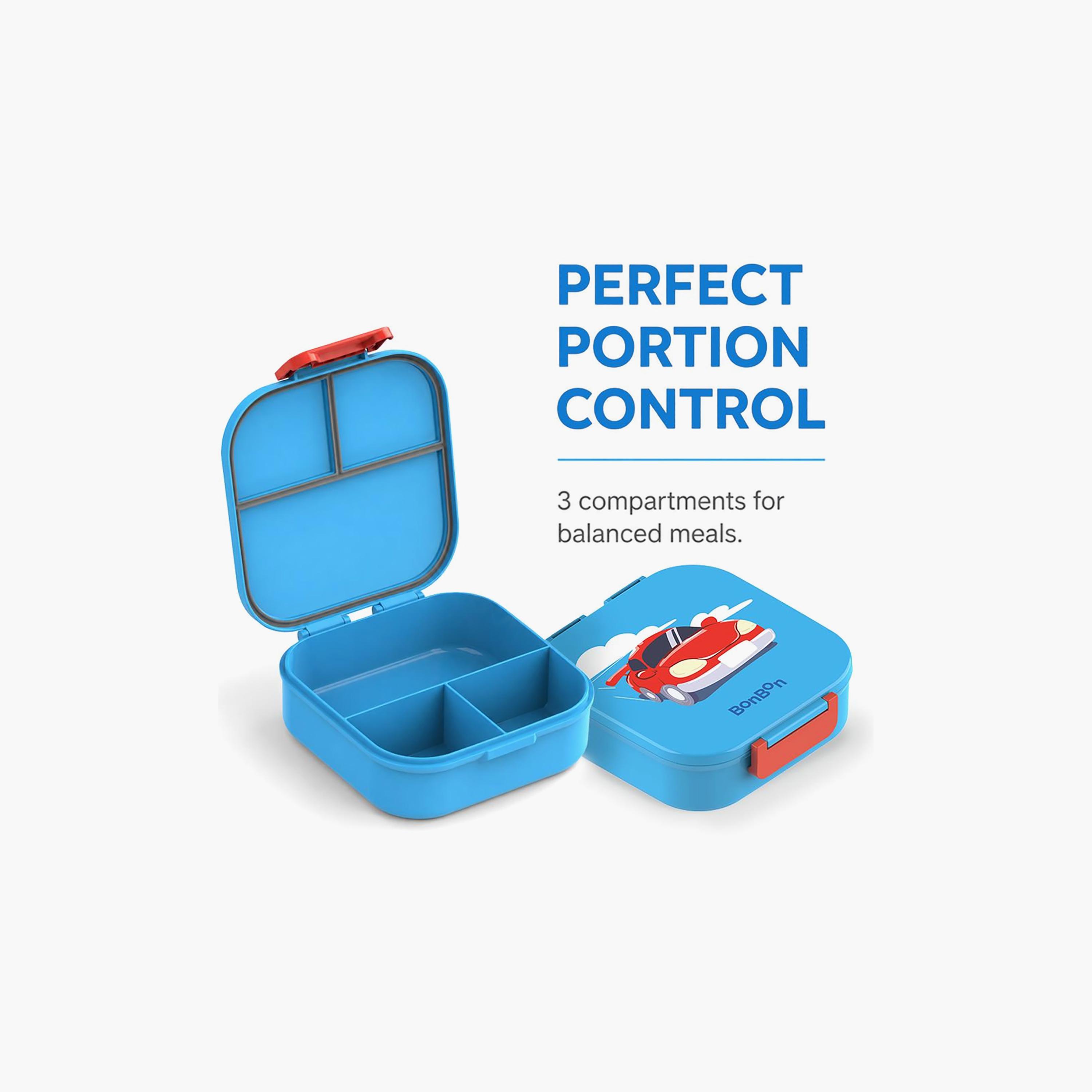 صندوق غداء بونبون كار مضاد للتسرب للأولاد بـ 3 أقسام - 1200 مل-school-lunchessentials-lunchboxes-image-5