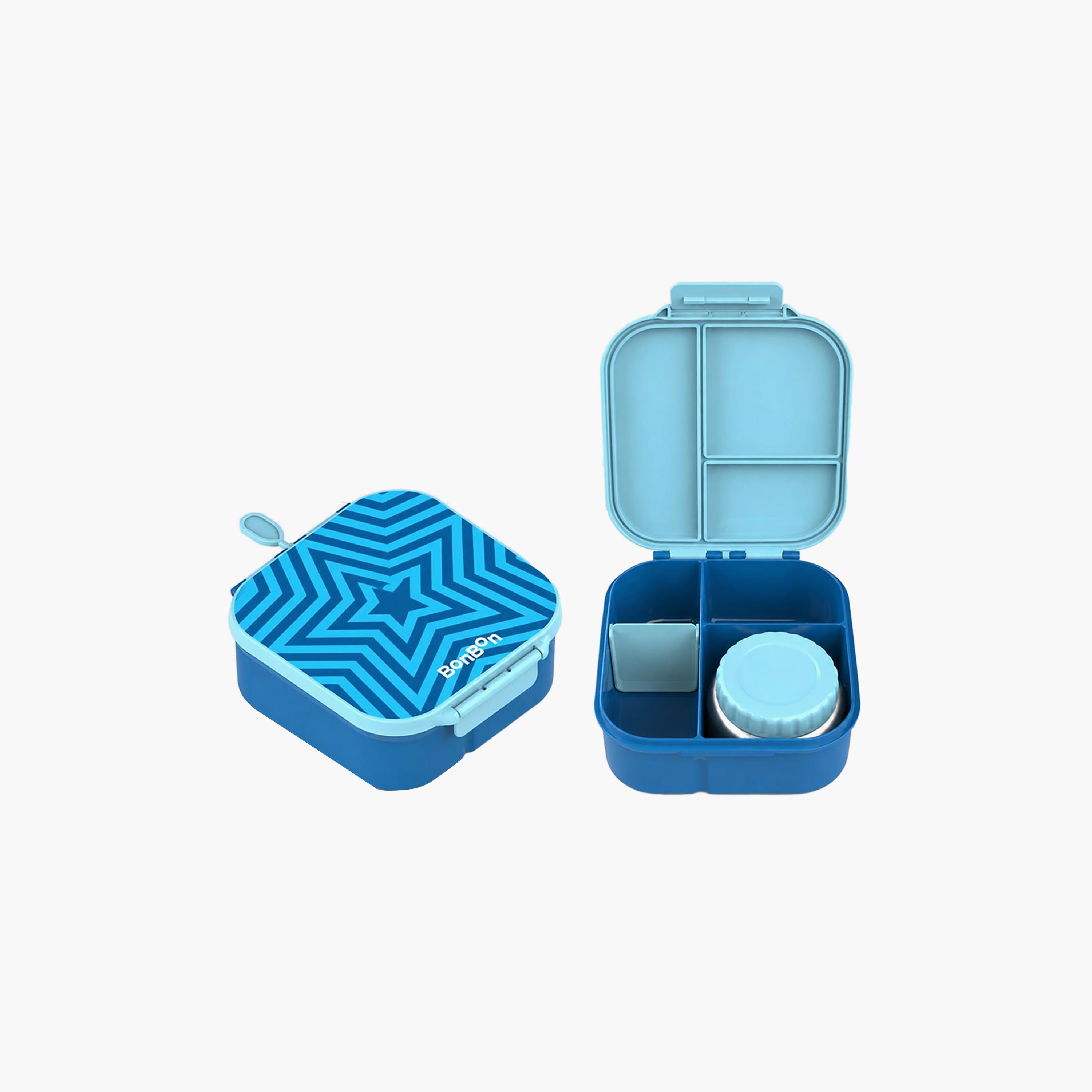 صندوق غداء بونبون ستار بمقصورات قابلة للتخصيص مع وعاء طعام معزول - 1800 مل-school-lunchessentials-lunchboxes-image-2