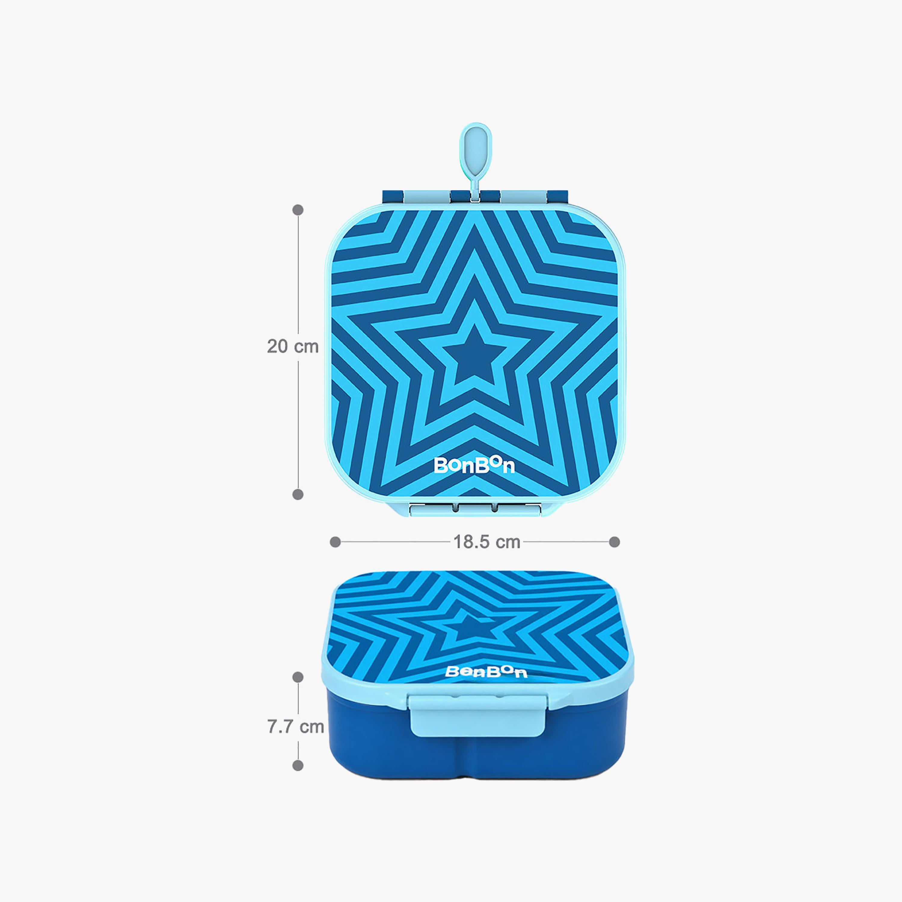 صندوق غداء بونبون ستار بمقصورات قابلة للتخصيص مع وعاء طعام معزول - 1800 مل-school-lunchessentials-lunchboxes-image-9