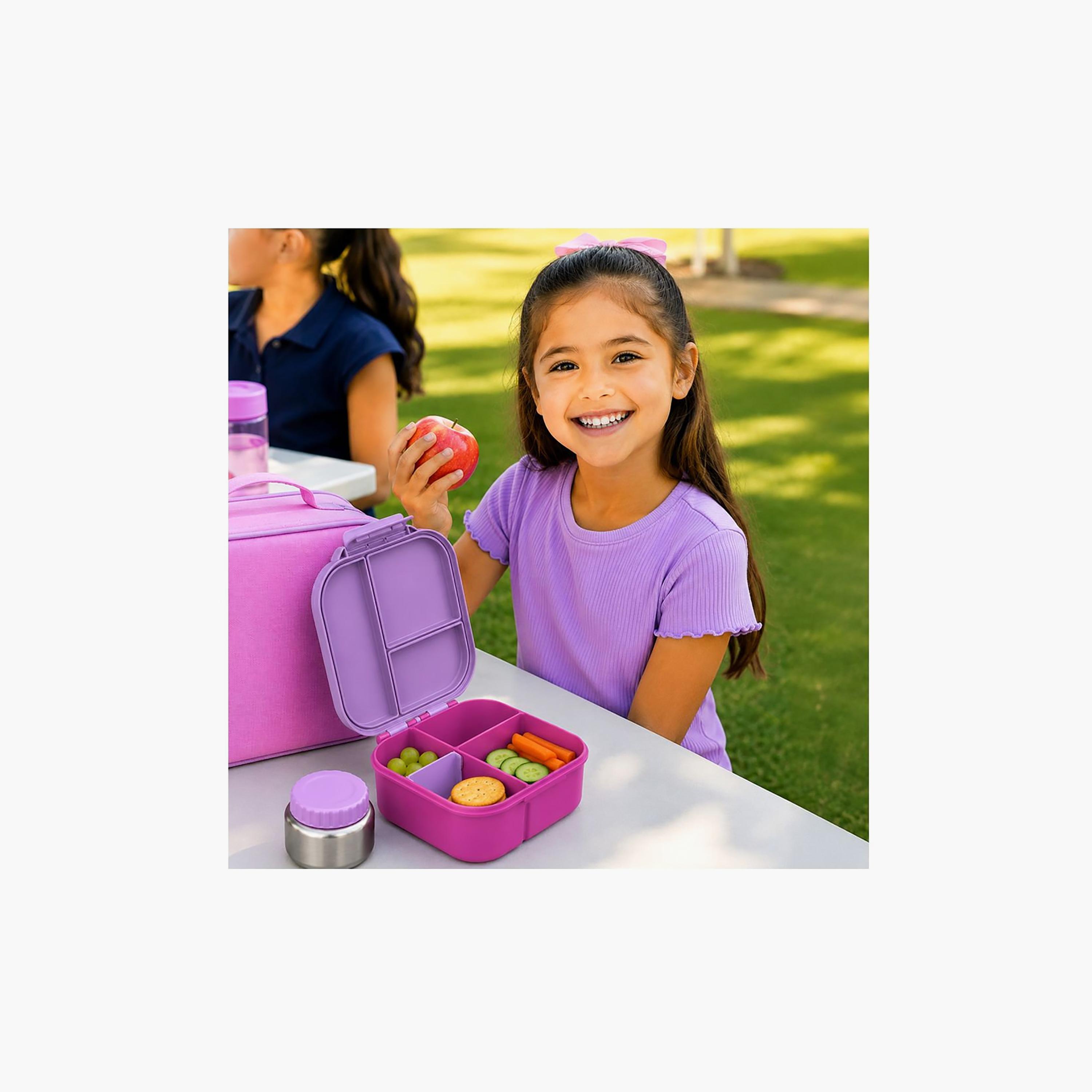 صندوق غداء بونبون ستار بمقصورات قابلة للتخصيص مع وعاء طعام معزول - 1800 مل-school-lunchessentials-lunchboxes-image-3