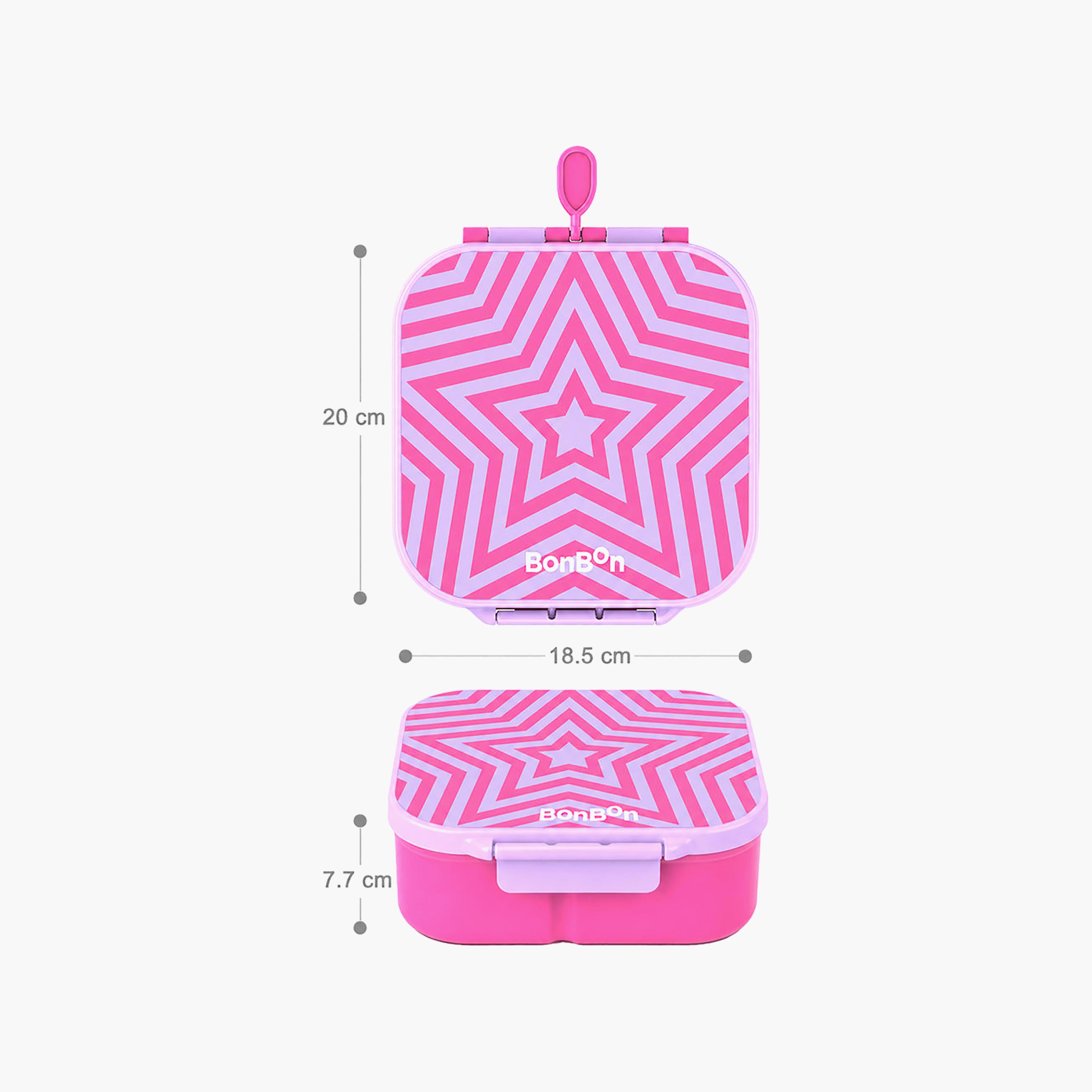 صندوق غداء بونبون ستار بمقصورات قابلة للتخصيص مع وعاء طعام معزول - 1800 مل-school-lunchessentials-lunchboxes-image-9