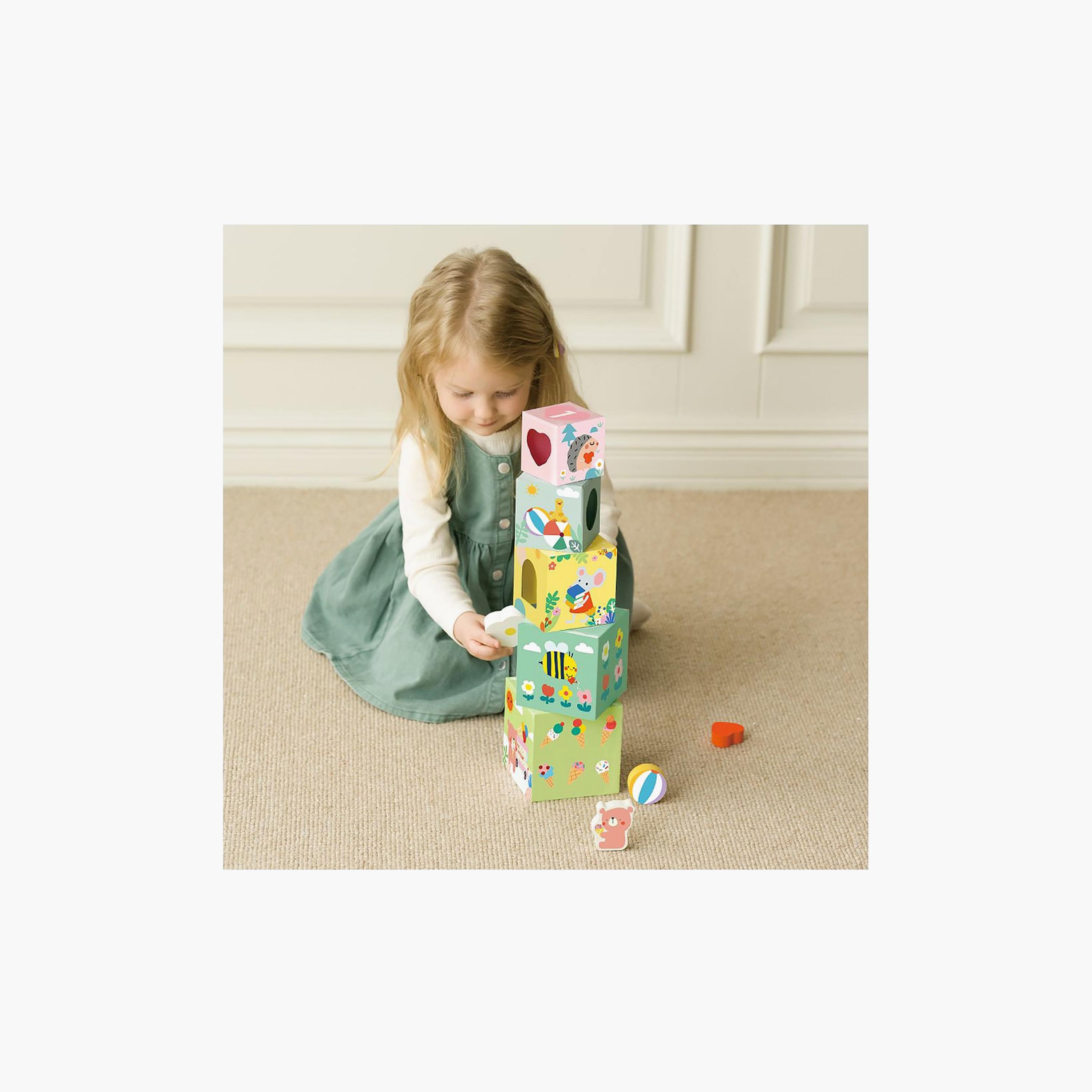 طقم مكعبات تكديس الغابة من كلاسيك وورلد-toys-babyandtoddlertoys-stackingandnestingtoys-image-6
