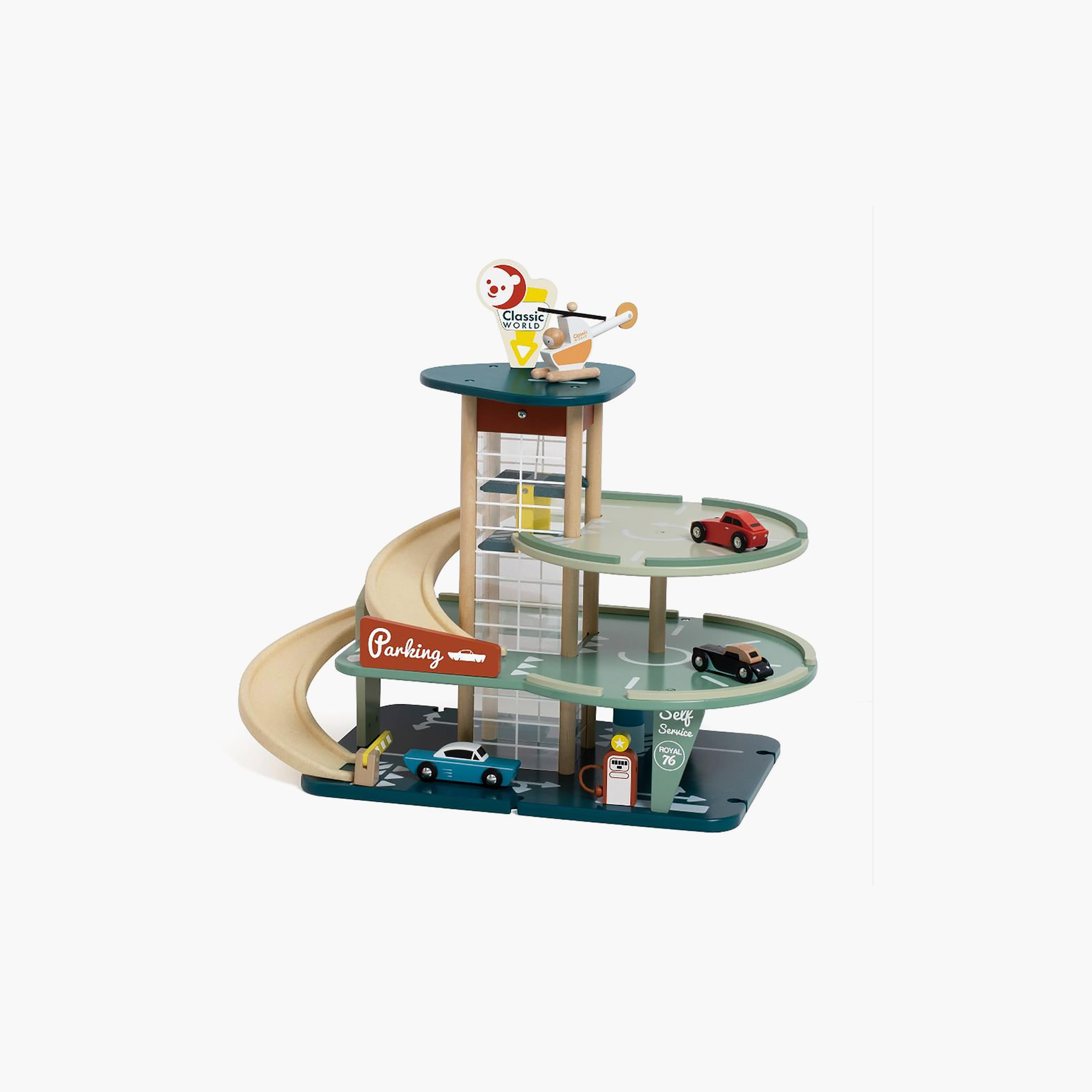 Classic World 15-Piece BPA Free Wooden Garage Playset-toys-playvehicles-racetracks-image-2